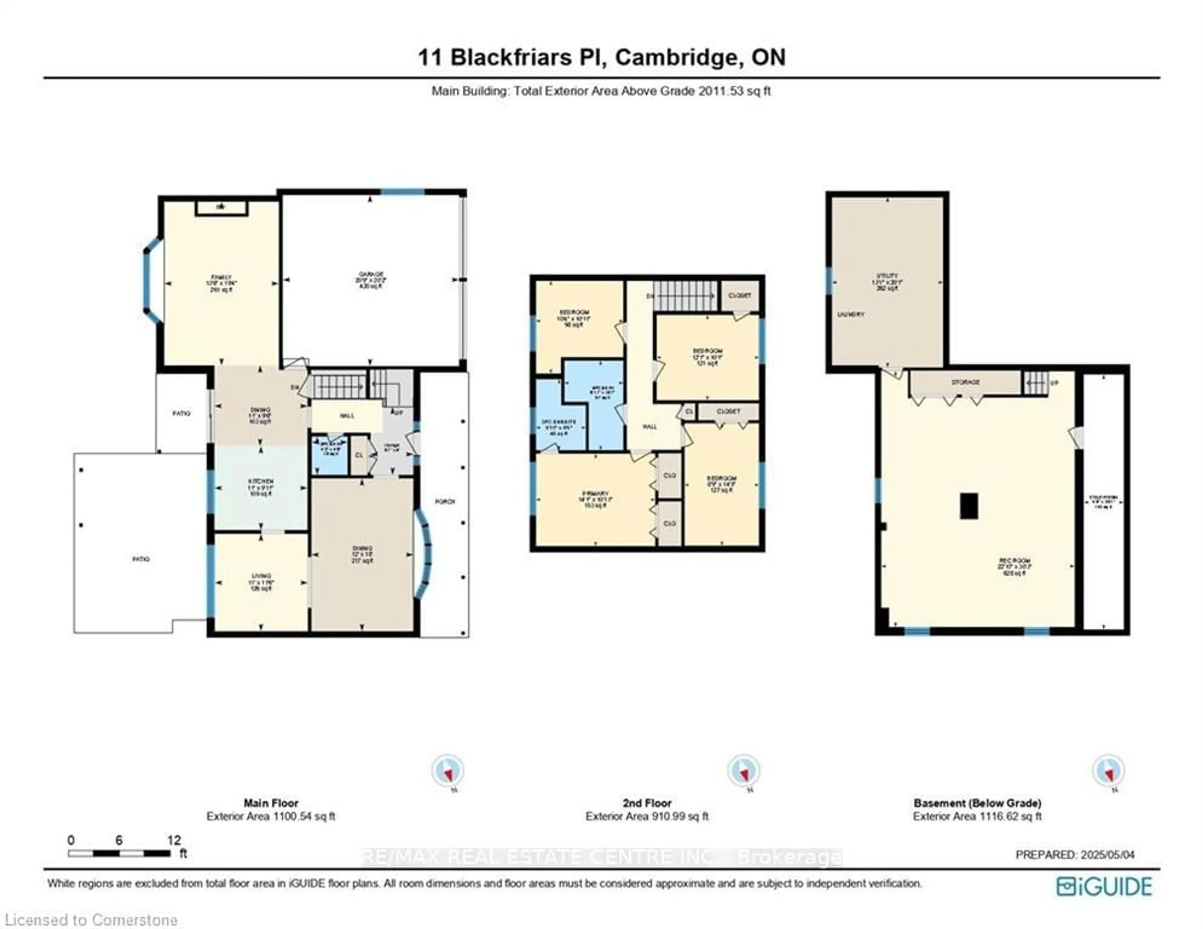 Floor plan for 11 Blackfriars Pl, Cambridge Ontario N1S 3P1