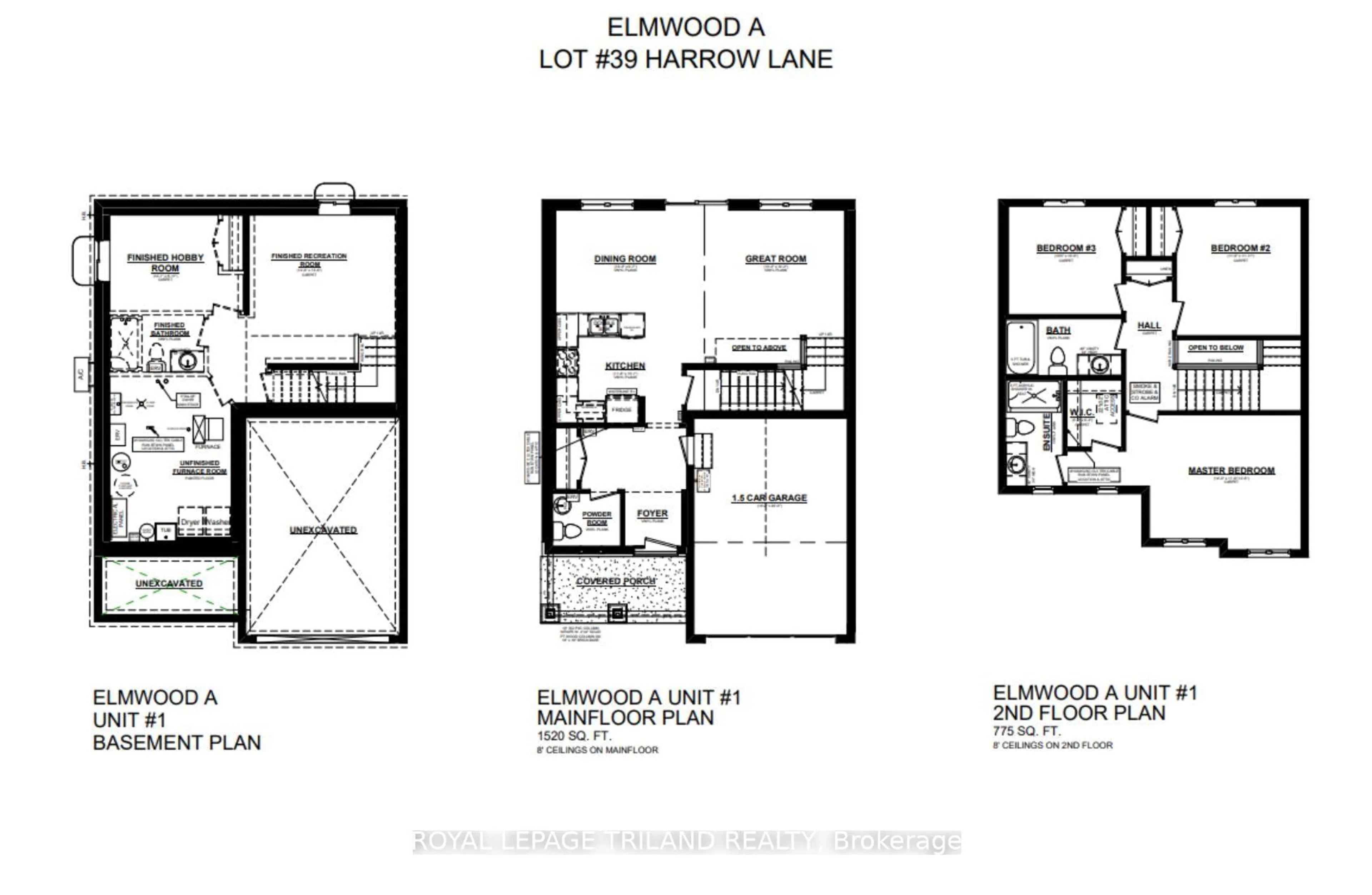 Floor plan for 5 HARROW Lane, St. Thomas Ontario N5R 0P3