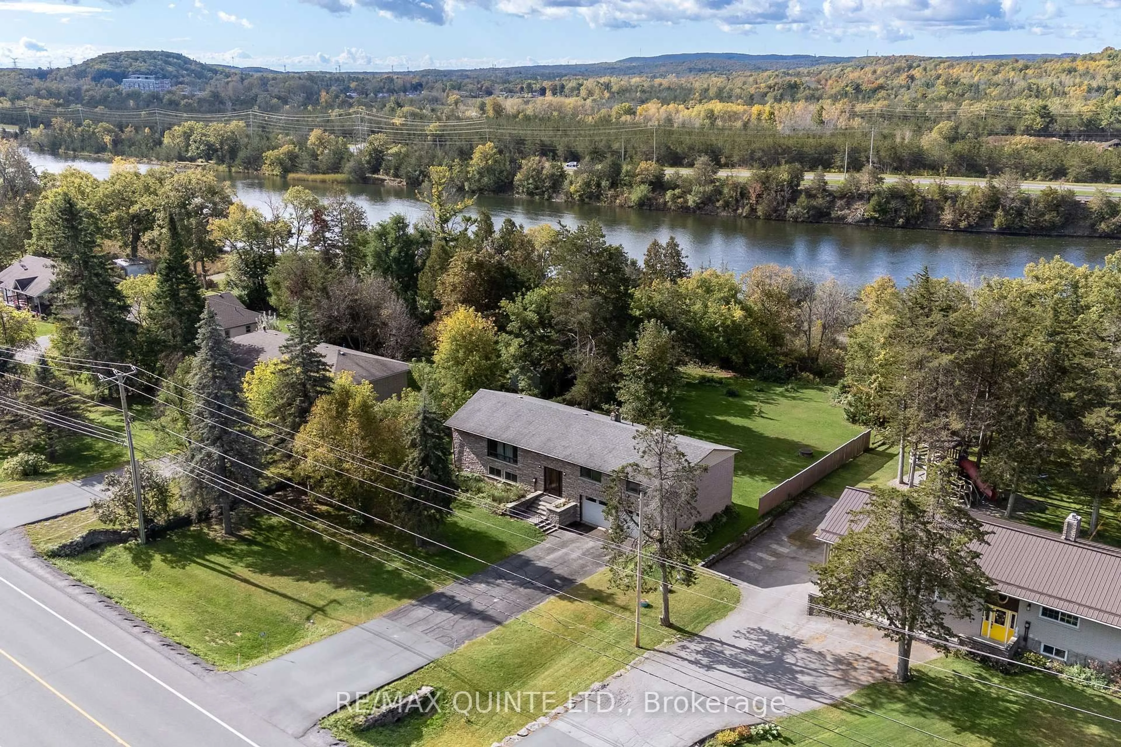 A pic from outside/outdoor area/front of a property/back of a property/a pic from drone, water/lake/river/ocean view for 1375 Glen Miller Rd, Hastings Ontario K0K 2C0