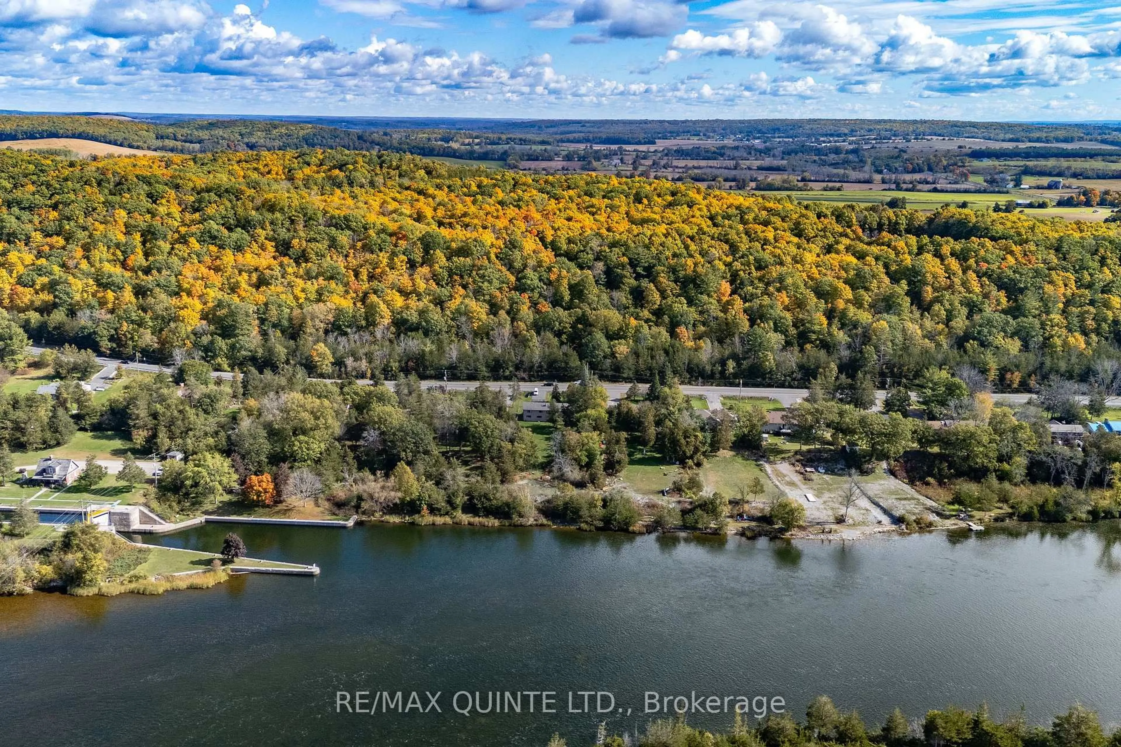 A pic from outside/outdoor area/front of a property/back of a property/a pic from drone, water/lake/river/ocean view for 1375 Glen Miller Rd, Hastings Ontario K0K 2C0