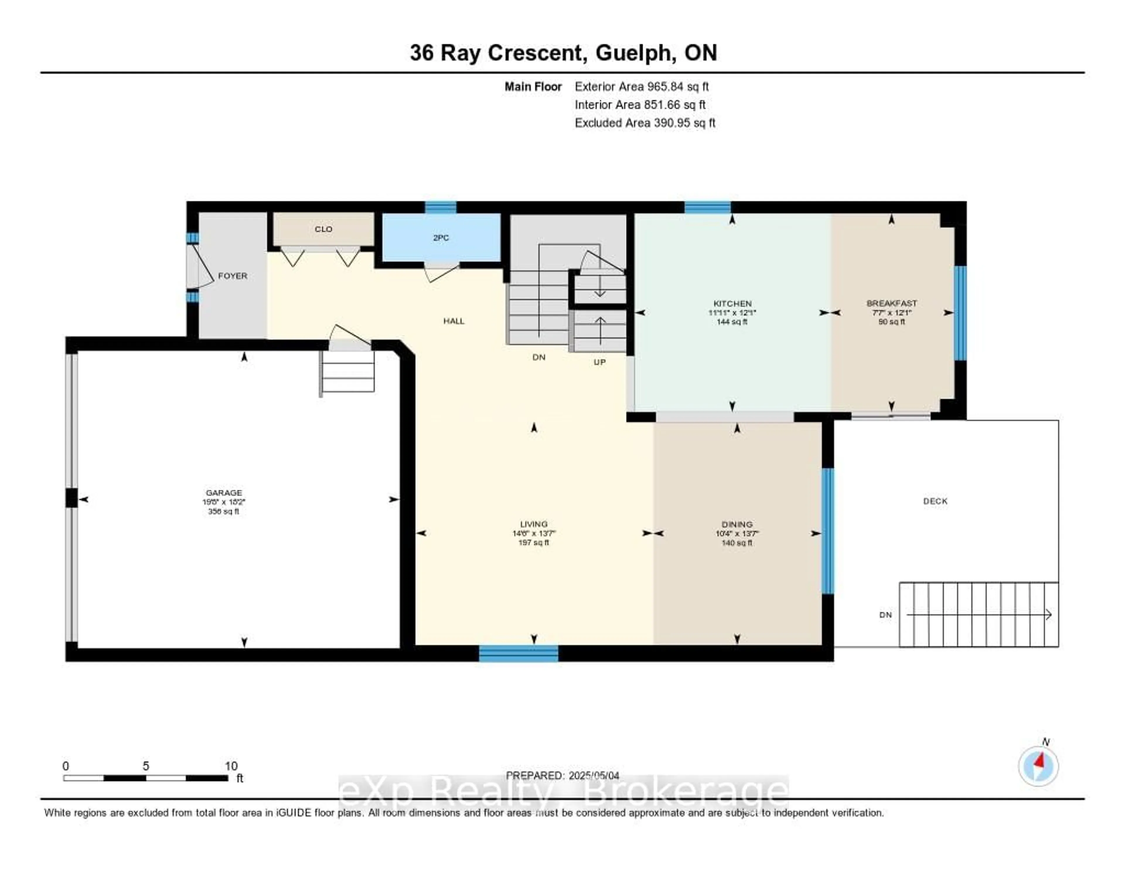 Floor plan for 36 Ray Cres, Guelph Ontario N1L 0B6