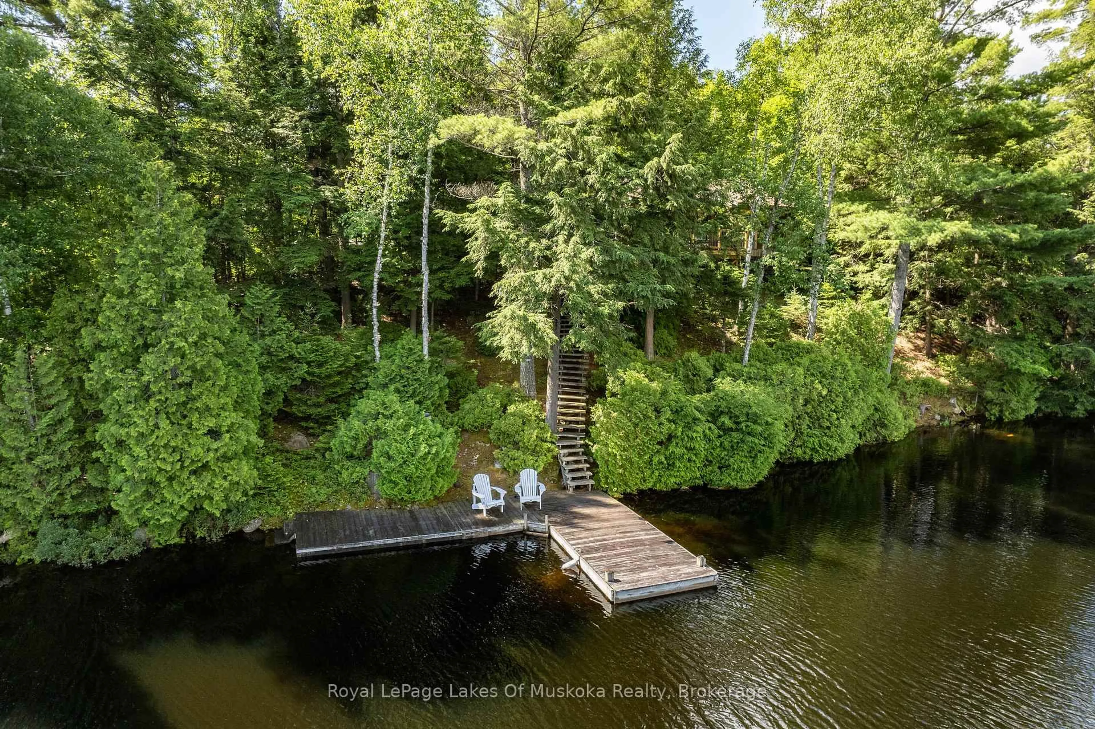 A pic from outside/outdoor area/front of a property/back of a property/a pic from drone, water/lake/river/ocean view for 2401 BEAR LAKE Rd, Algonquin Highlands Ontario P0A 1E0