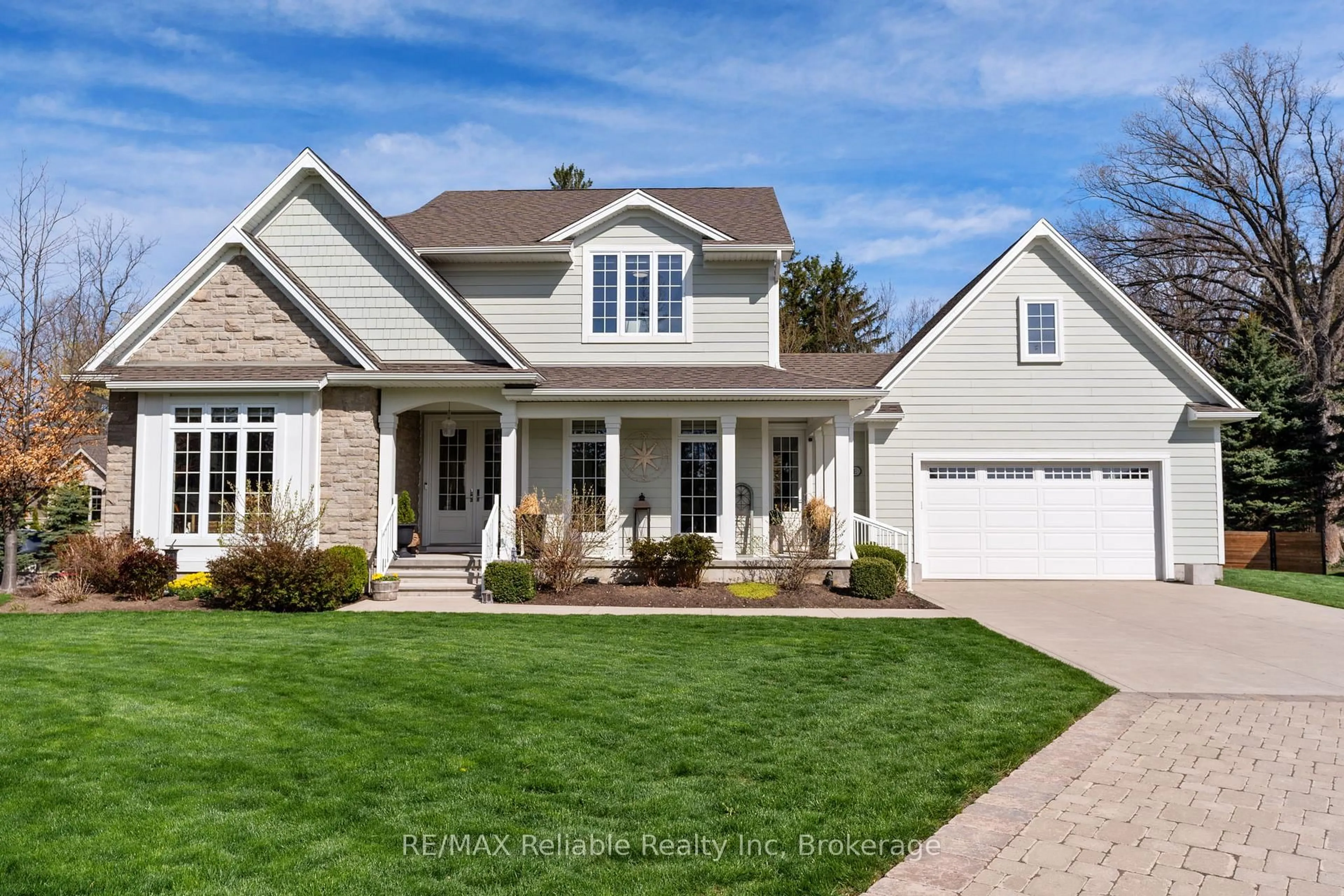 Home with vinyl exterior material, street for 34734 Bayfield Rd, Bluewater Ontario N0M 1G0