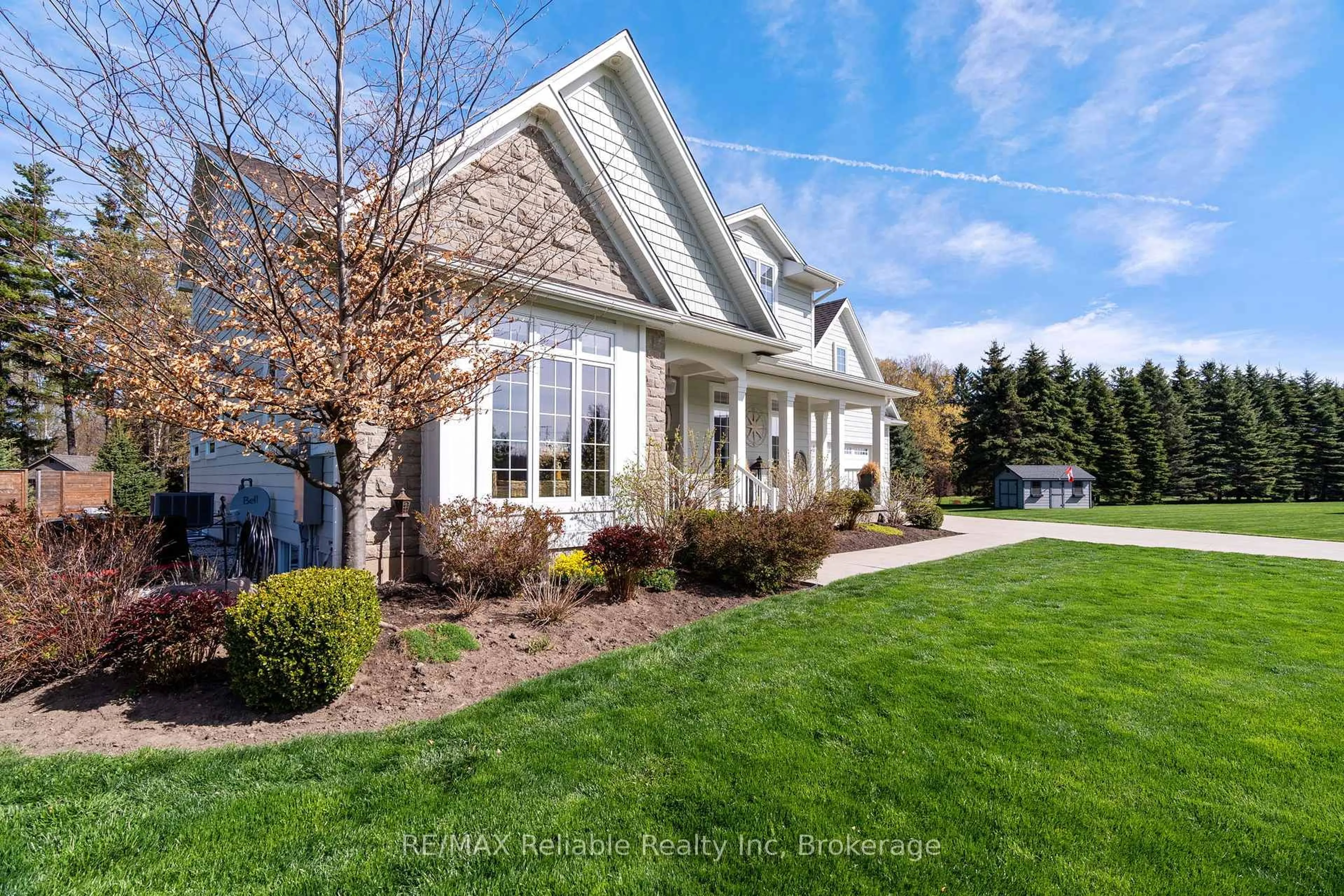 Home with vinyl exterior material, street for 34734 Bayfield Rd, Bluewater Ontario N0M 1G0