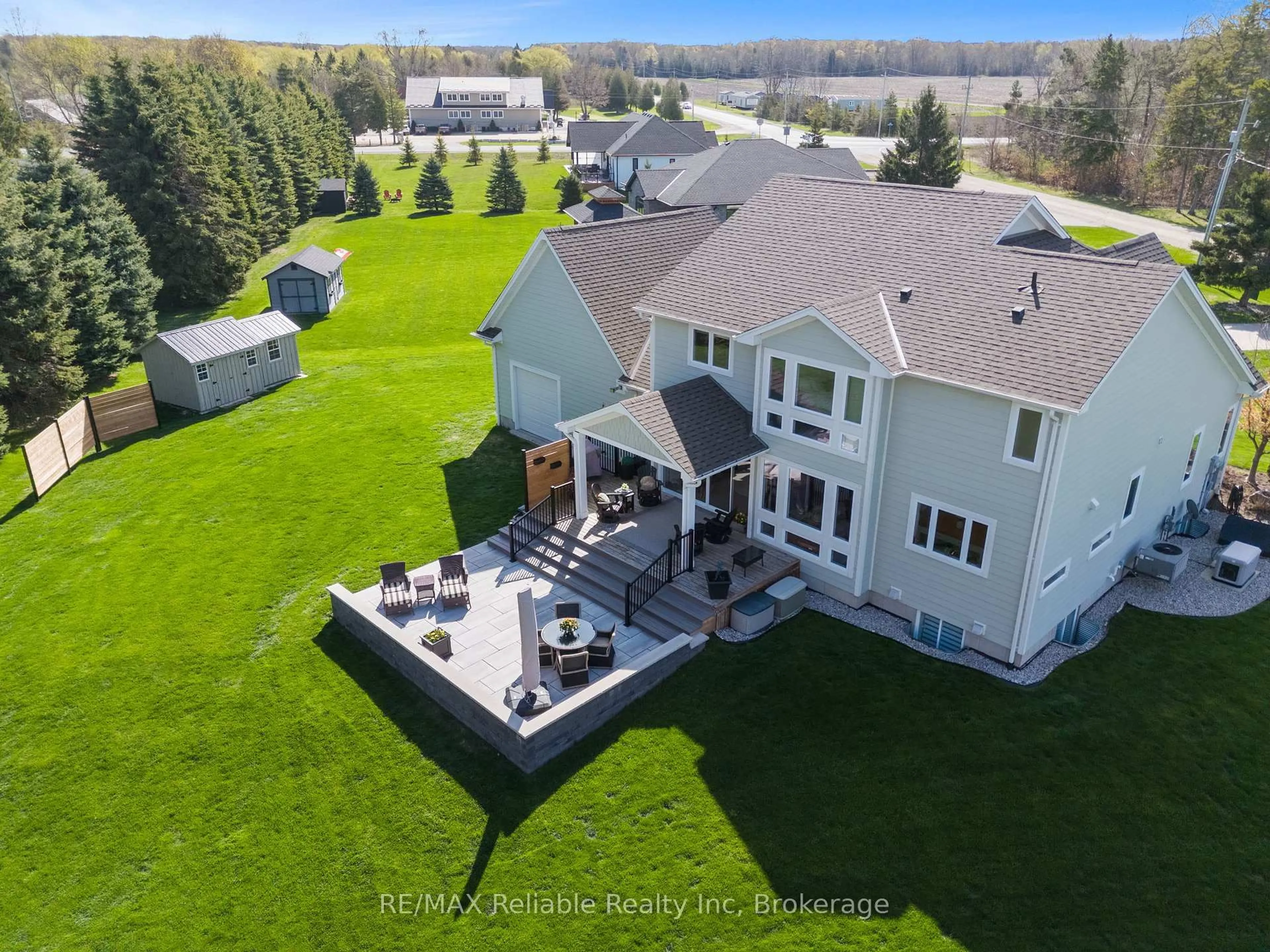 A pic from outside/outdoor area/front of a property/back of a property/a pic from drone, unknown for 34734 Bayfield Rd, Bluewater Ontario N0M 1G0