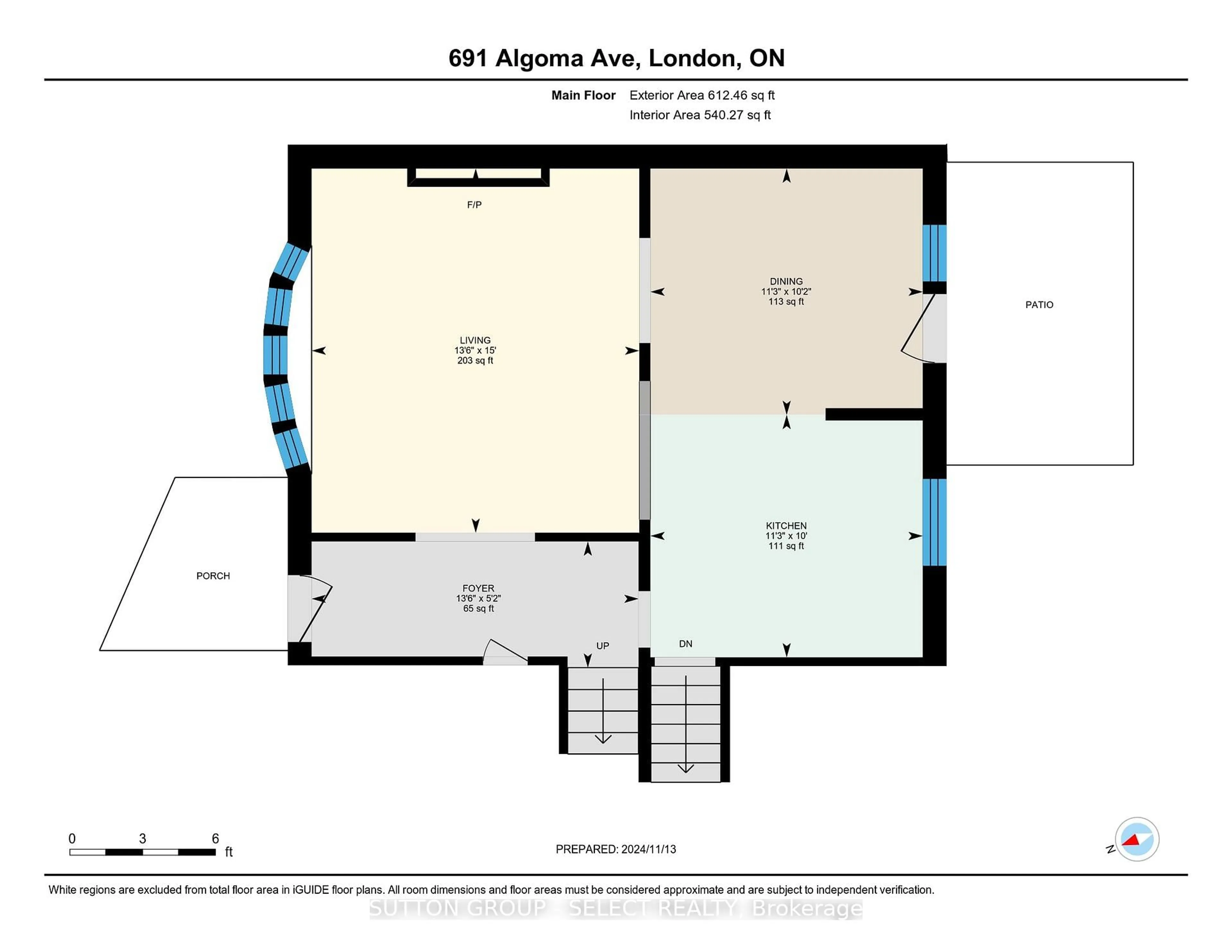 Floor plan for 691 Algoma Ave, London North Ontario N5X 1W4