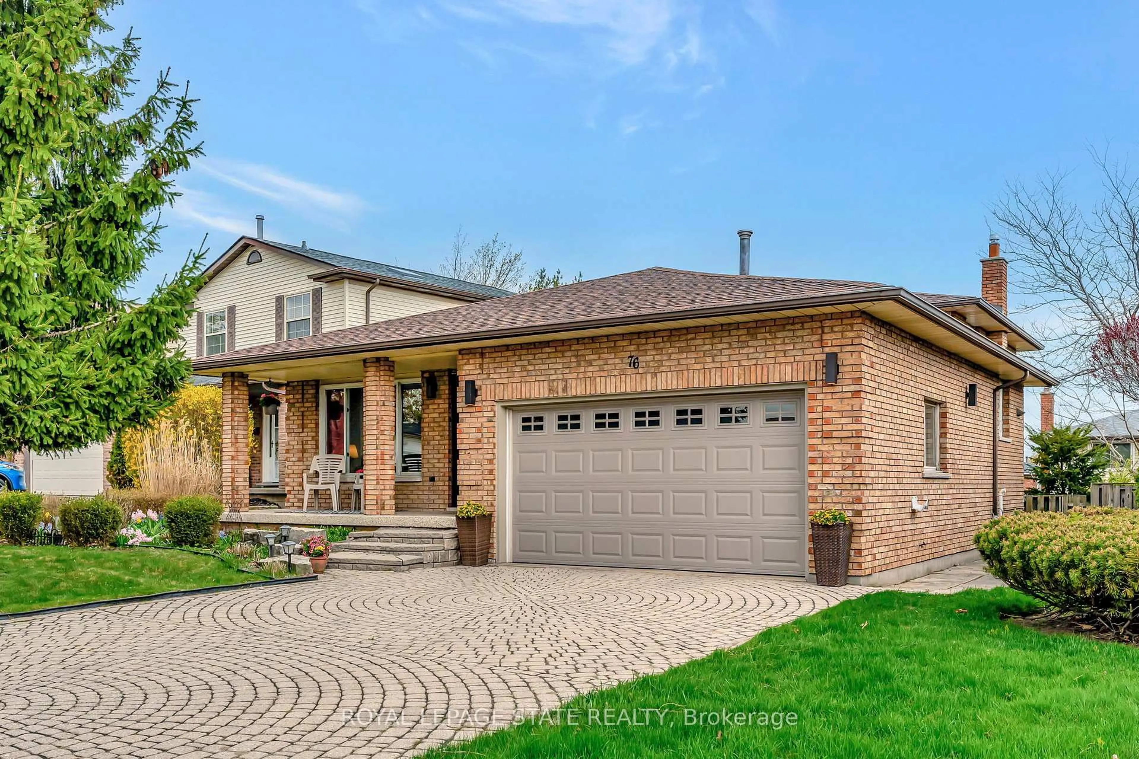 Home with brick exterior material, street for 76 Firenze St, Hamilton Ontario L9C 6V7