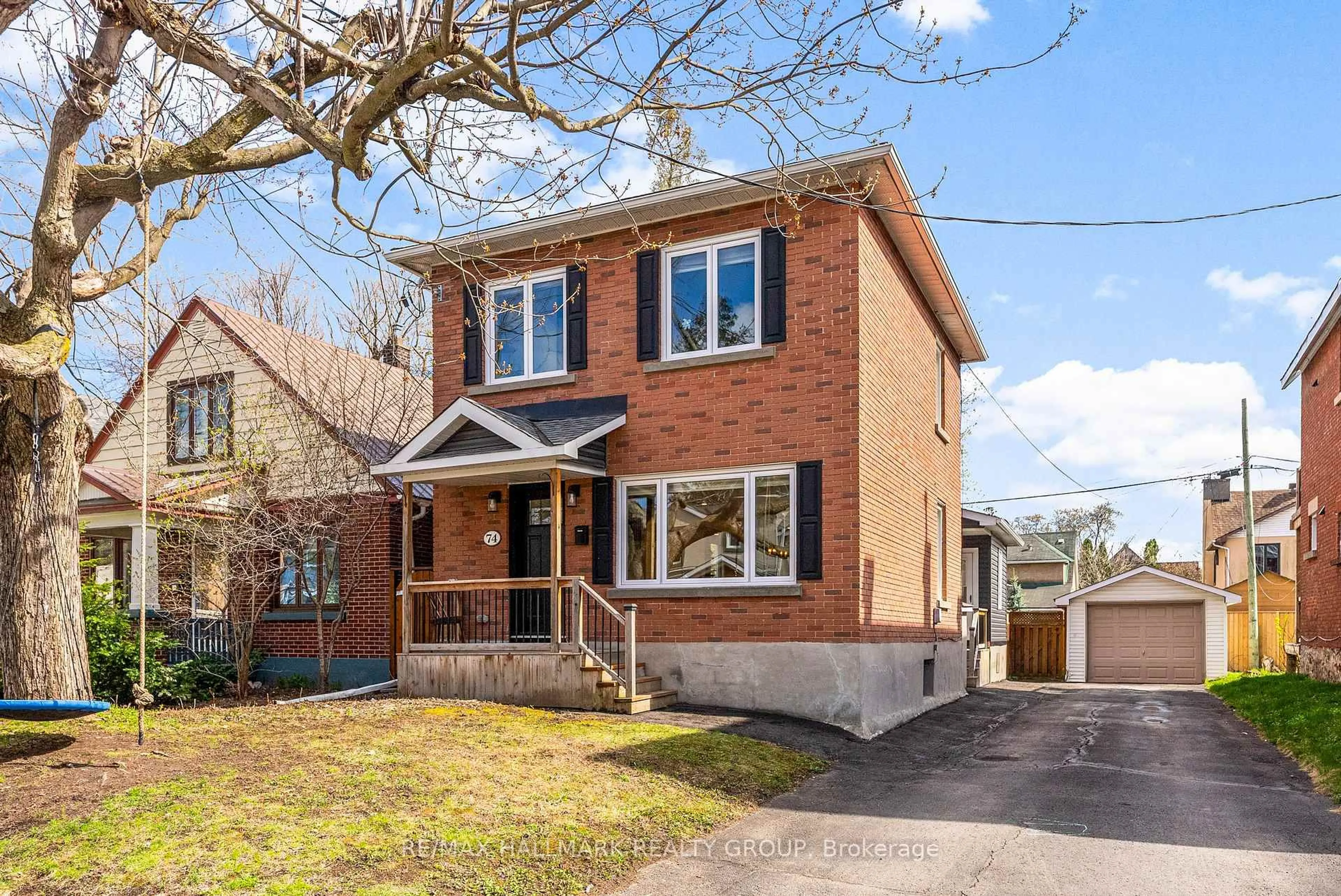 Home with brick exterior material, street for 74 GLYNN Ave, Ottawa Ontario K1K 1S8