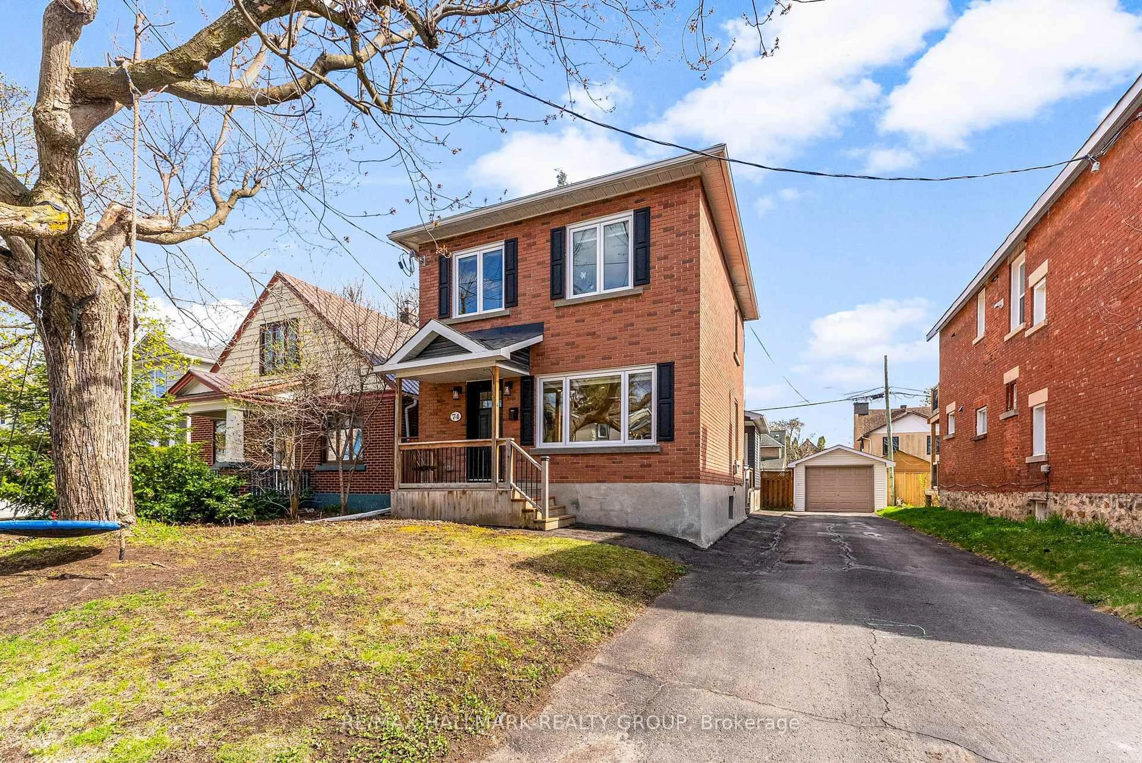 Home with brick exterior material, street for 74 GLYNN Ave, Ottawa Ontario K1K 1S8