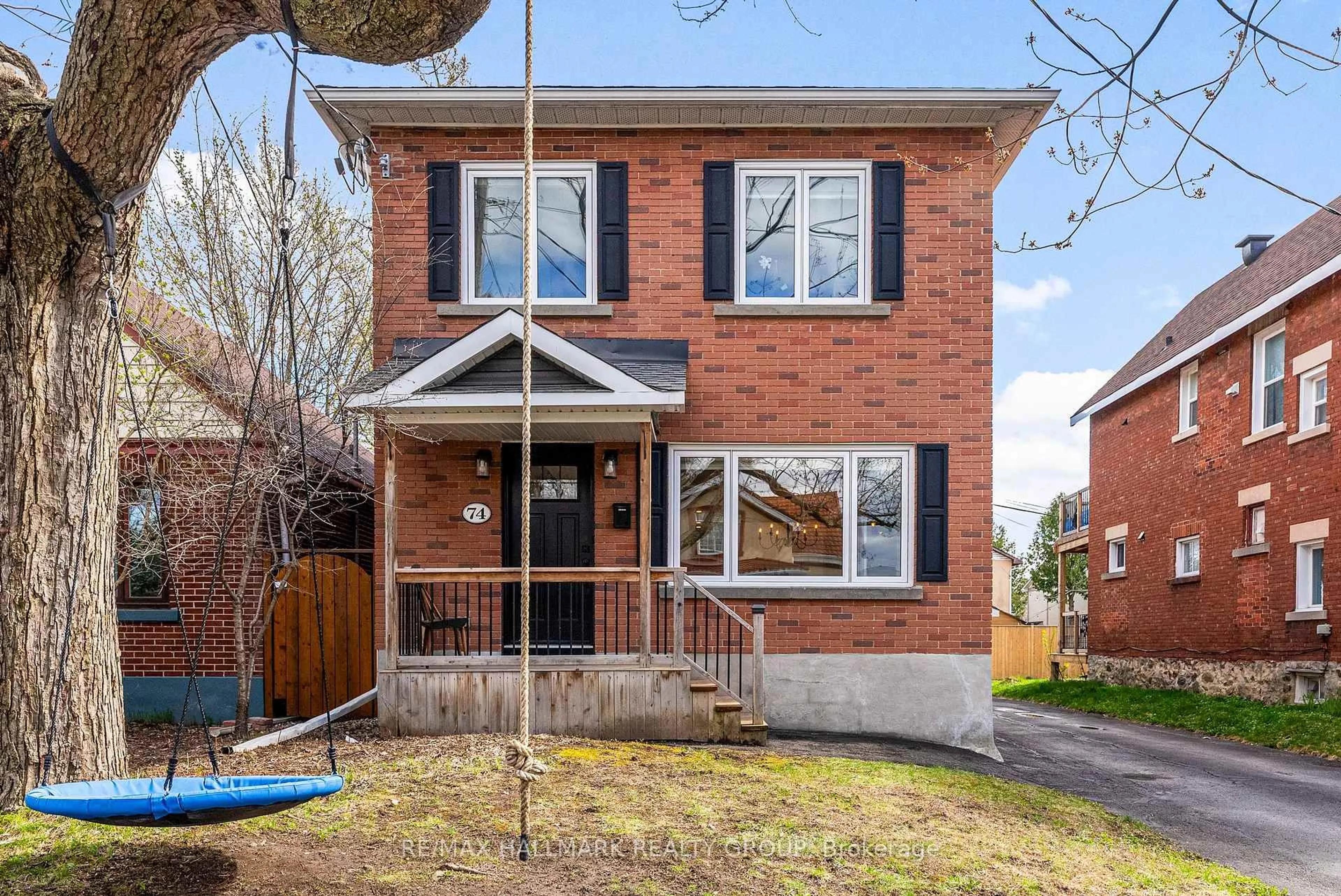 Home with brick exterior material, street for 74 GLYNN Ave, Ottawa Ontario K1K 1S8