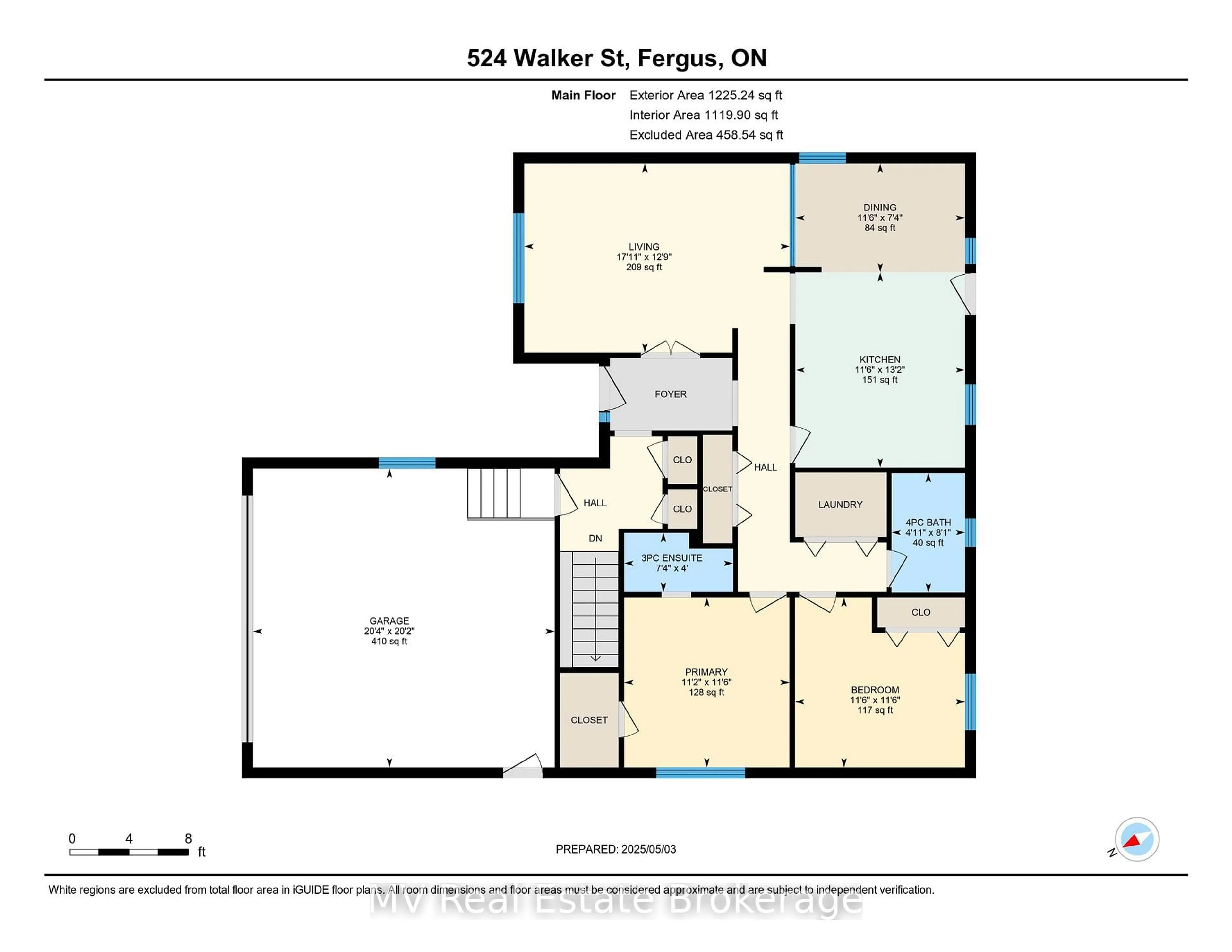 Floor plan for 524 Walker St, Centre Wellington Ontario N1M 3J1