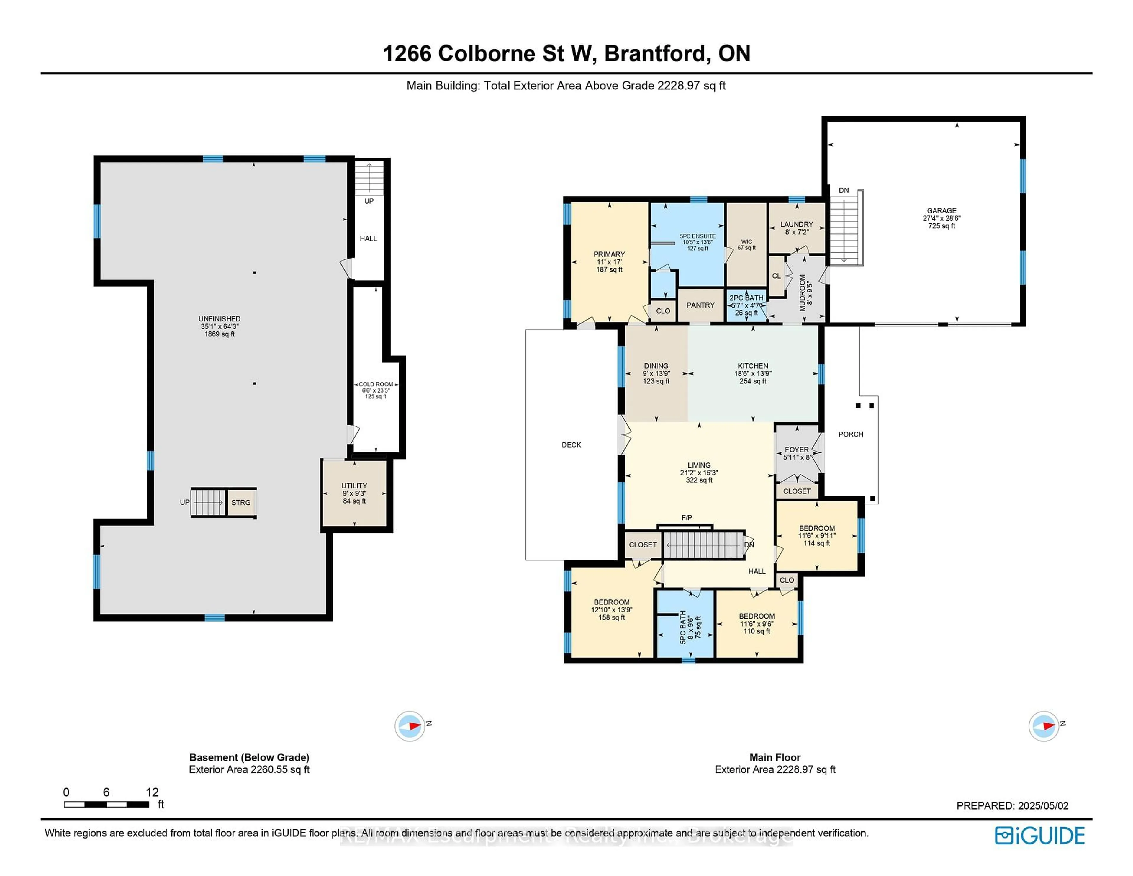 Floor plan for 1266 Colborne St, Brantford Ontario N3T 0M6
