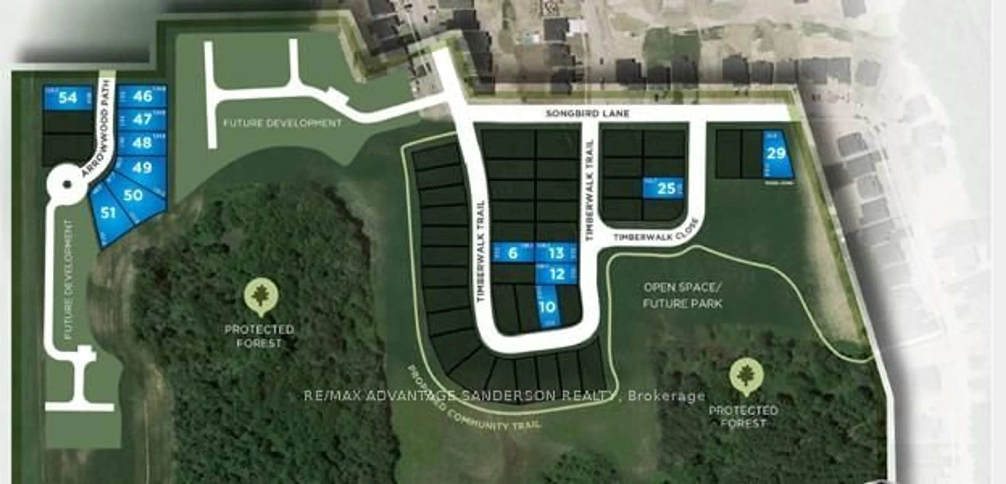 A pic from outside/outdoor area/front of a property/back of a property/a pic from drone, street for 72 Arrowwood Path, Middlesex Centre Ontario N0M 2A0