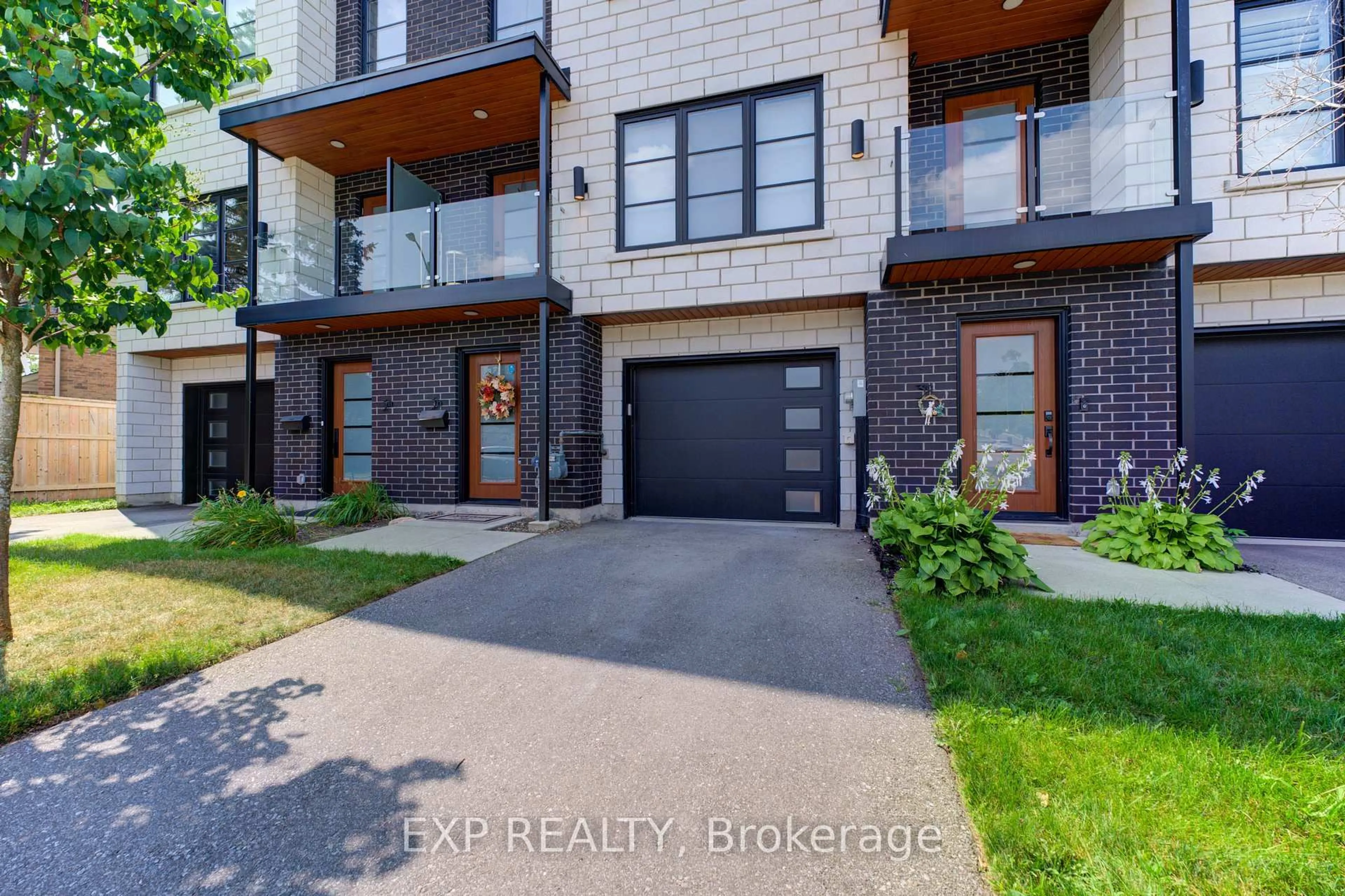 Home with brick exterior material, street for 3 Spring Lane #B, Brantford Ontario N3T 4M2