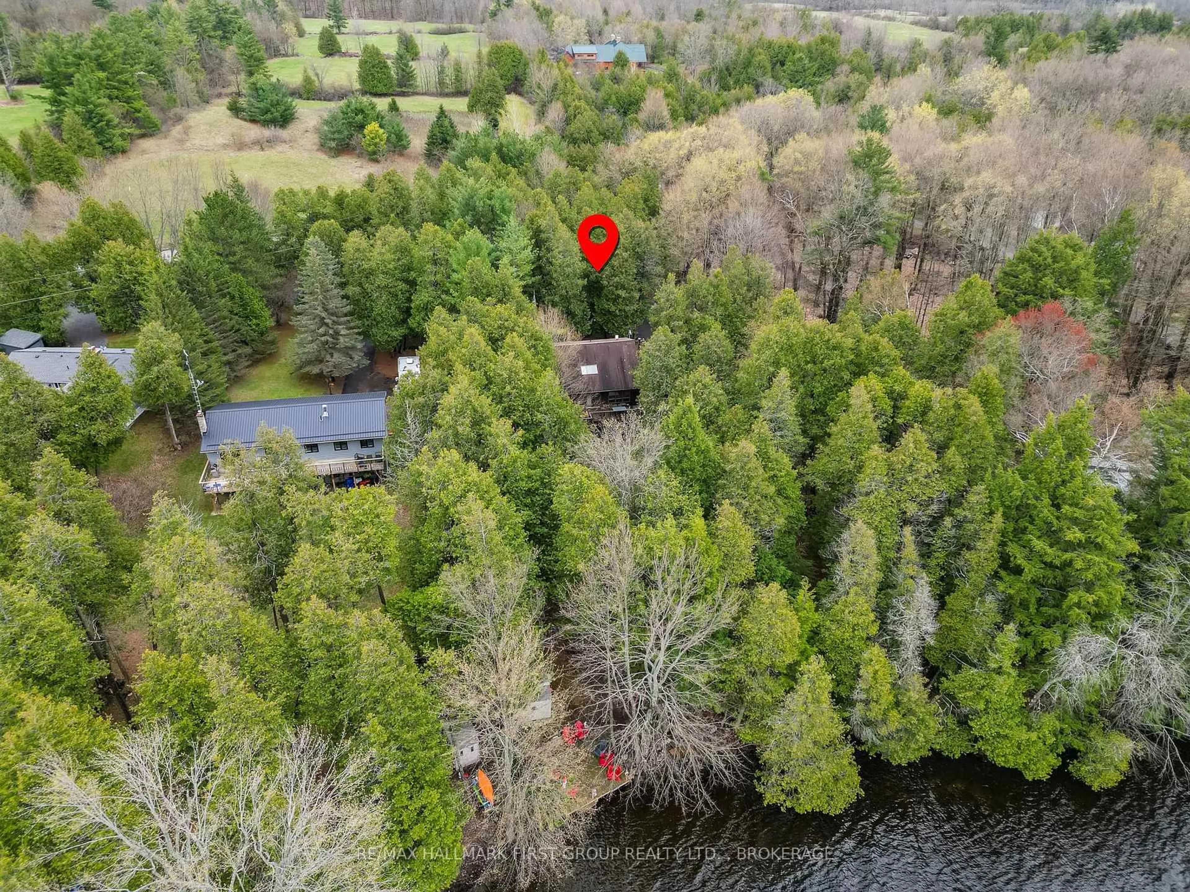 A pic from outside/outdoor area/front of a property/back of a property/a pic from drone, forest/trees view for 616 Cedarstone Rd, Tamworth Ontario K0K 3G0