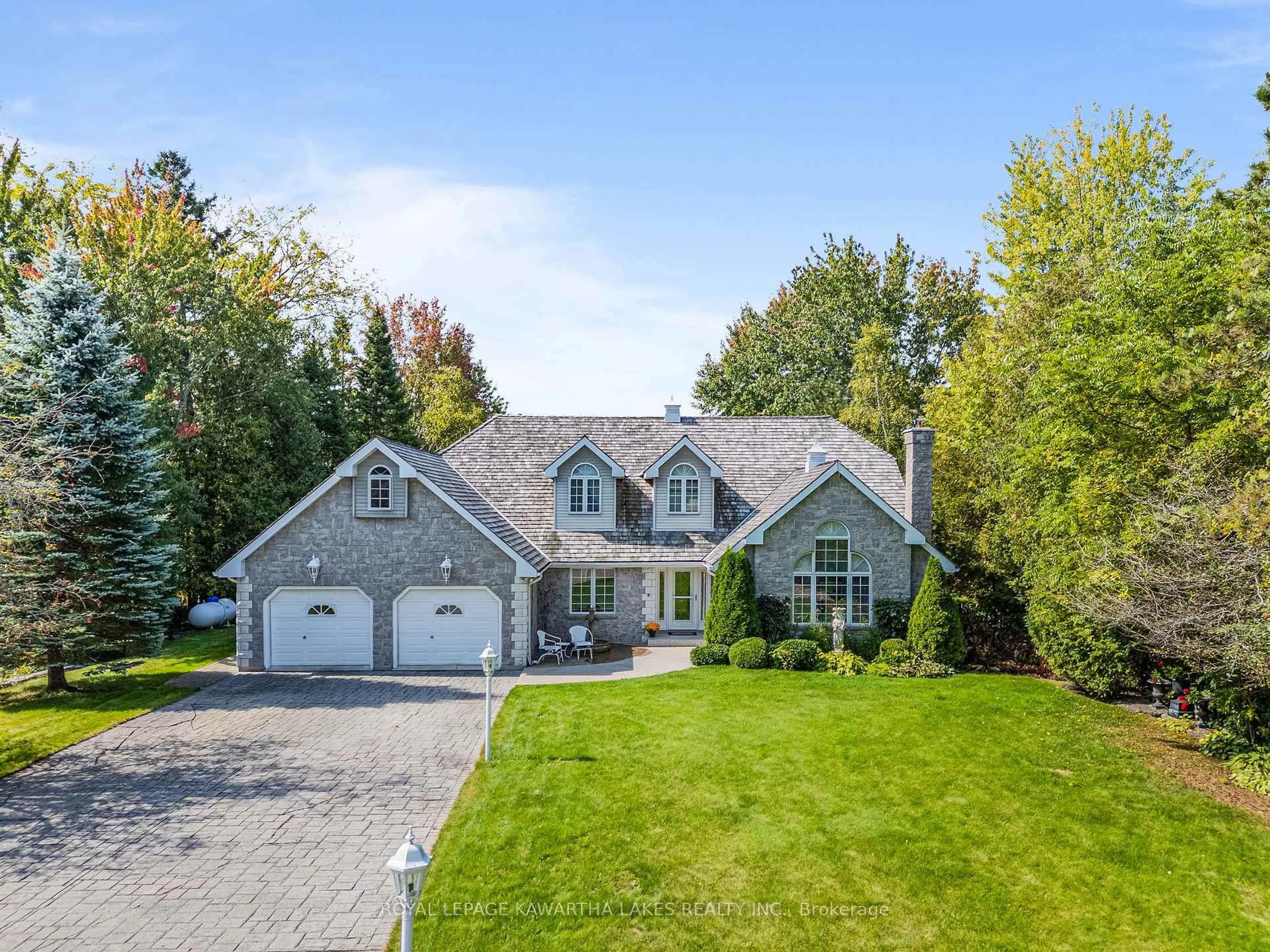 A pic from outside/outdoor area/front of a property/back of a property/a pic from drone, street for 4 Sturgeon Glen Rd, Kawartha Lakes Ontario K0M 1N0