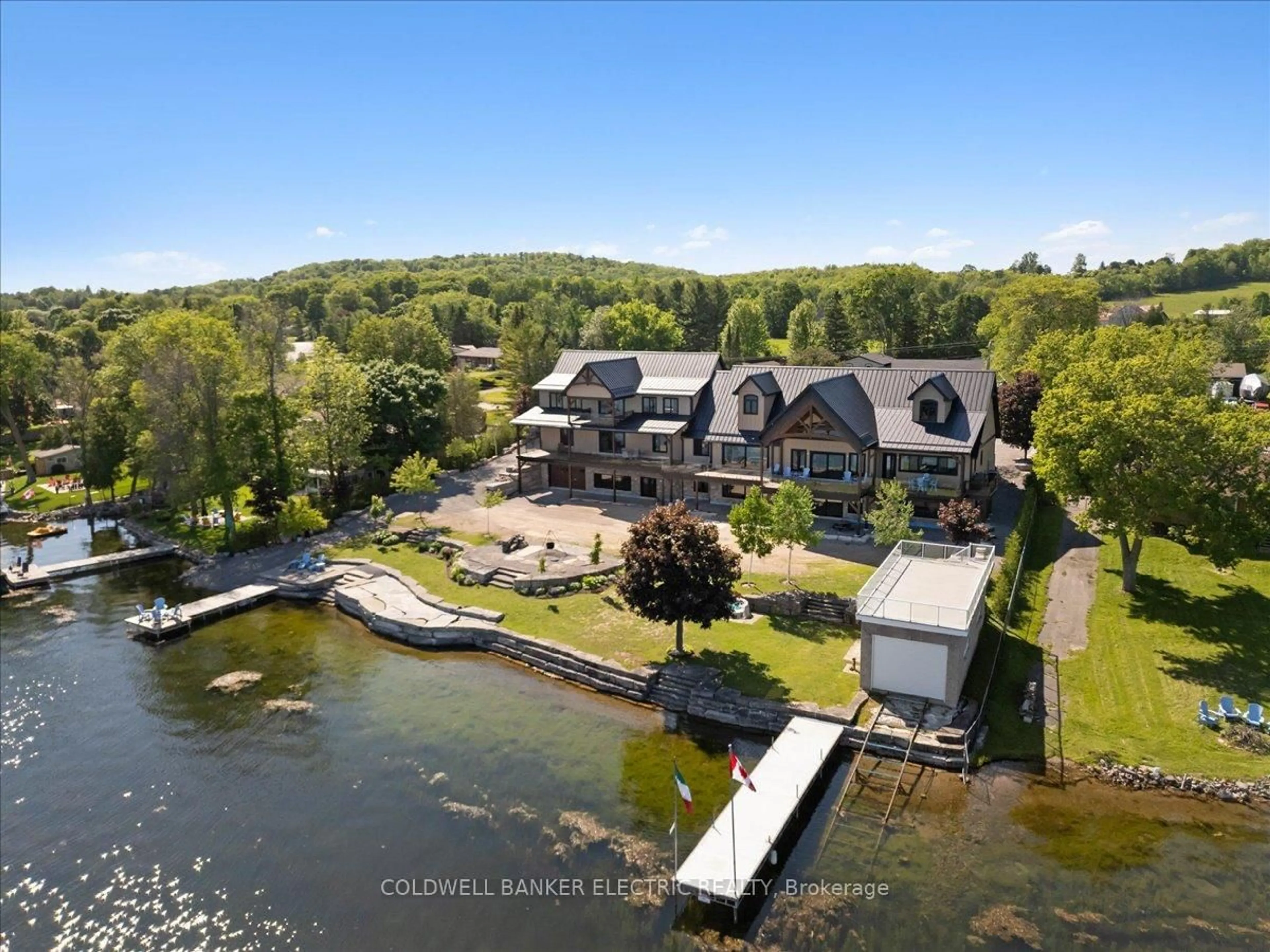 A pic from outside/outdoor area/front of a property/back of a property/a pic from drone, water/lake/river/ocean view for 367 Gifford Dr, Selwyn Ontario K0L 1T0