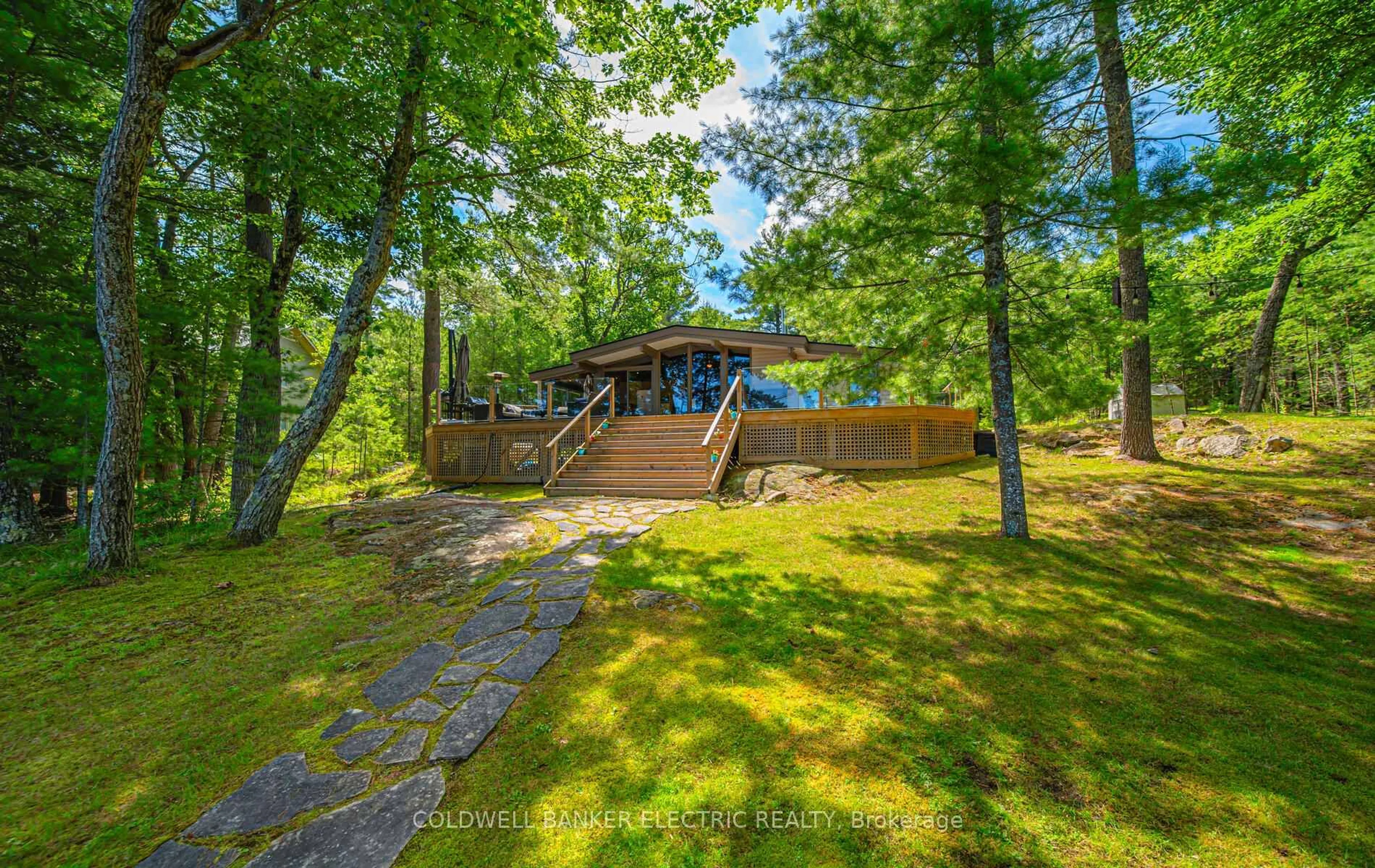 A pic from outside/outdoor area/front of a property/back of a property/a pic from drone, water/lake/river/ocean view for 2528 Fire Rte 85 N/A, Havelock-Belmont-Methuen Ontario K0L 1A0