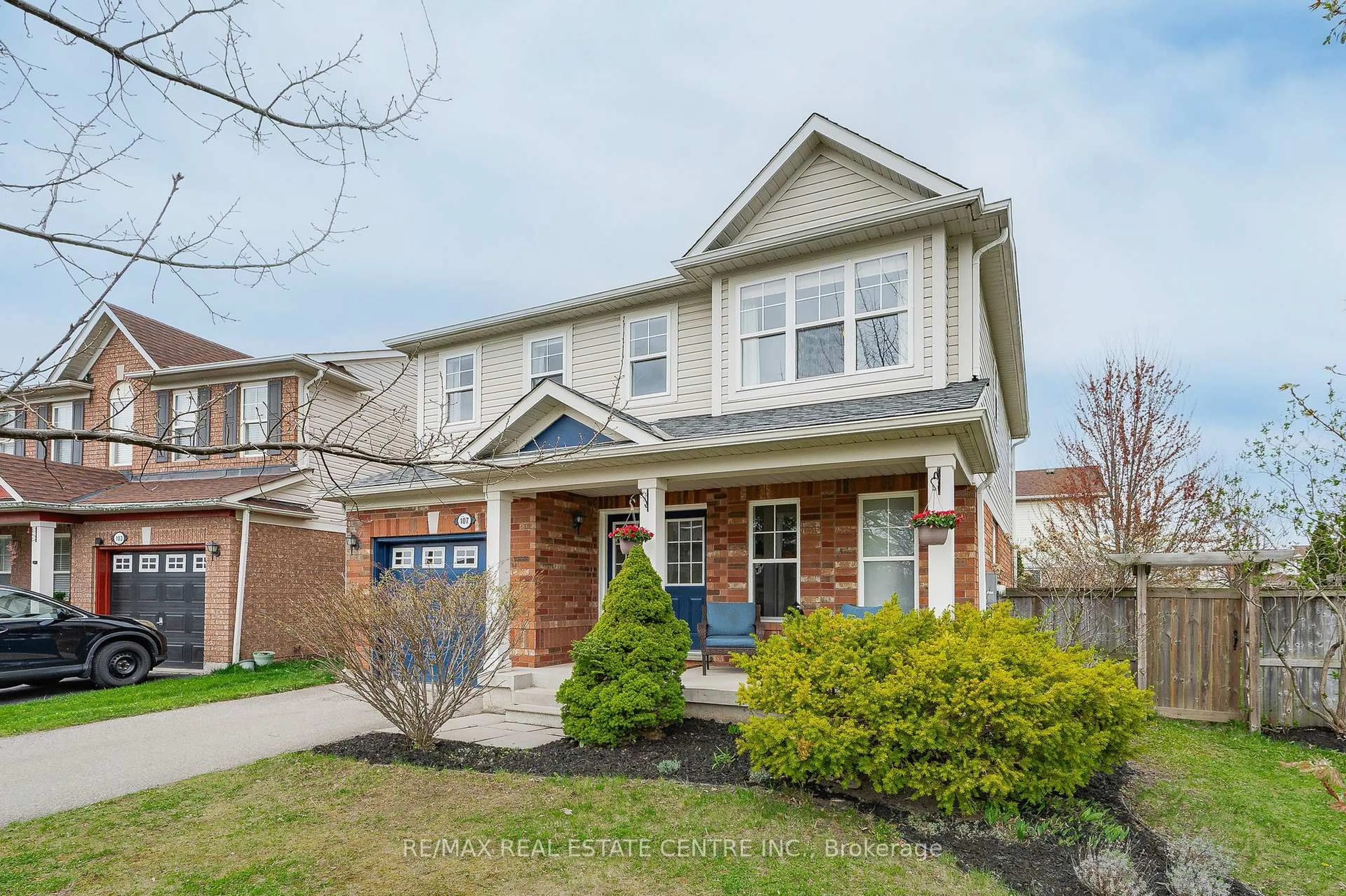 Home with brick exterior material, street for 107 Garth Massey Dr, Cambridge Ontario N1T 2G7