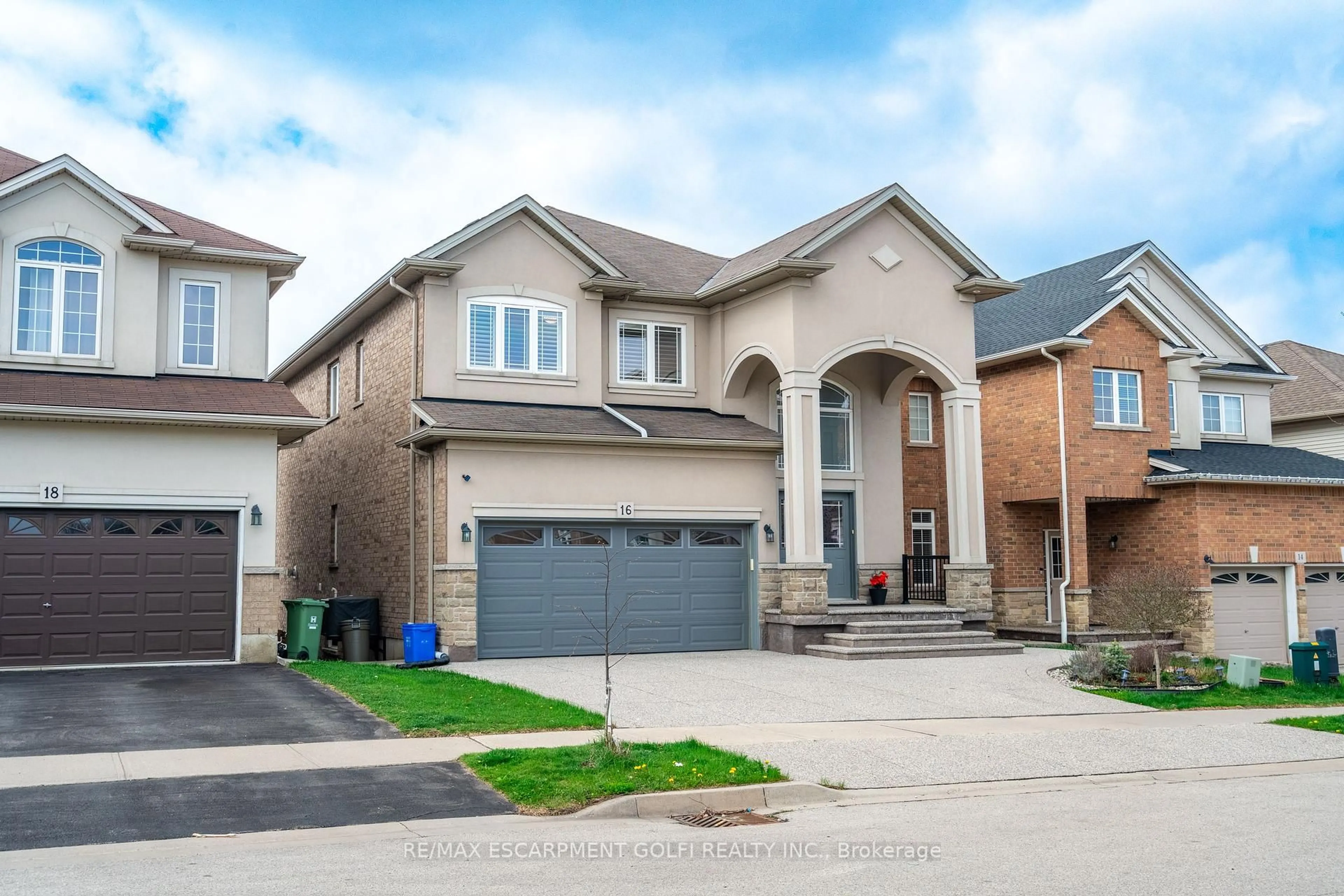 Home with brick exterior material, street for 16 Edgehill Dr, Hamilton Ontario L9B 0B1