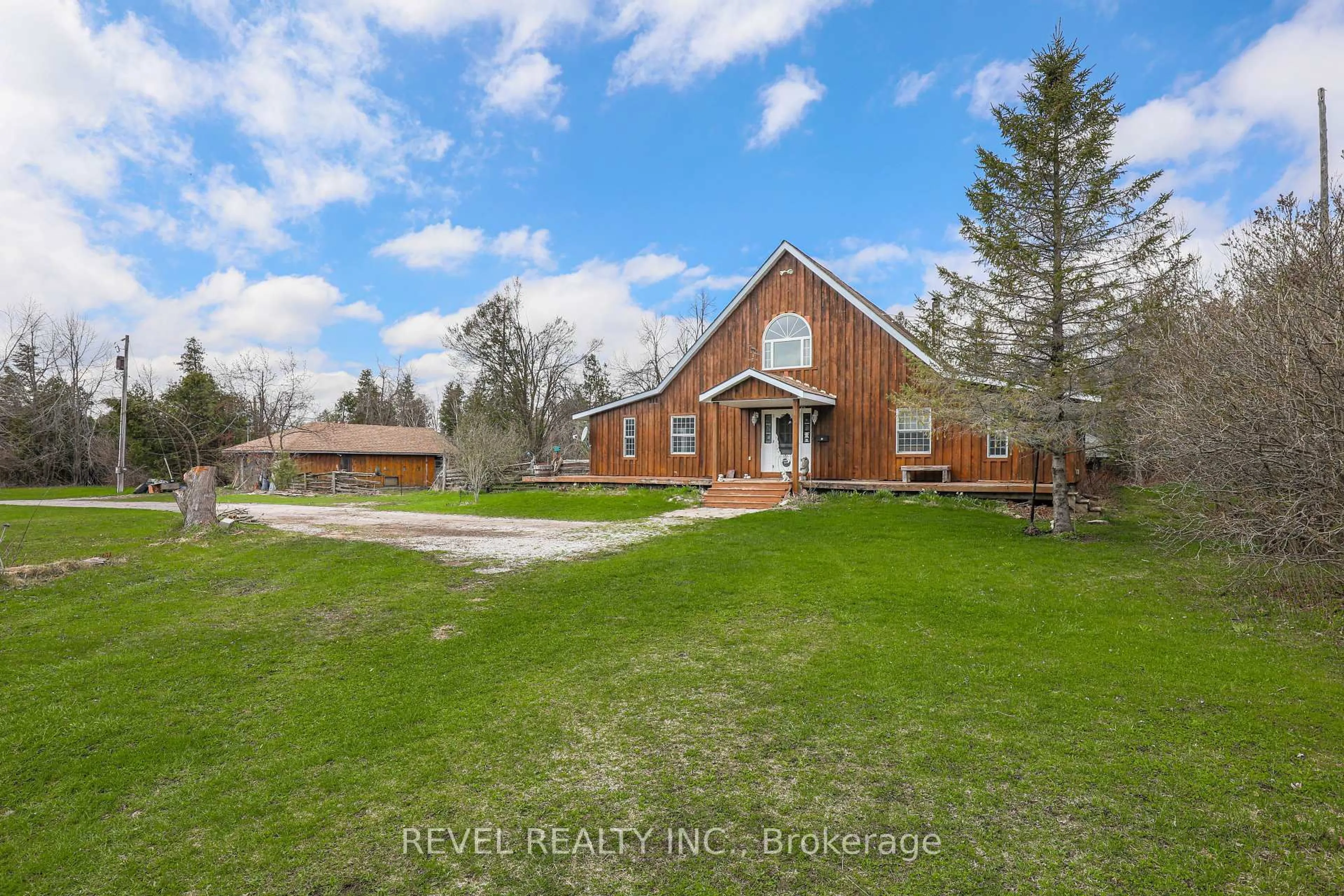 A pic from outside/outdoor area/front of a property/back of a property/a pic from drone, water/lake/river/ocean view for 152 Pleasant Pt Rd, Kawartha Lakes Ontario K0M 1L0