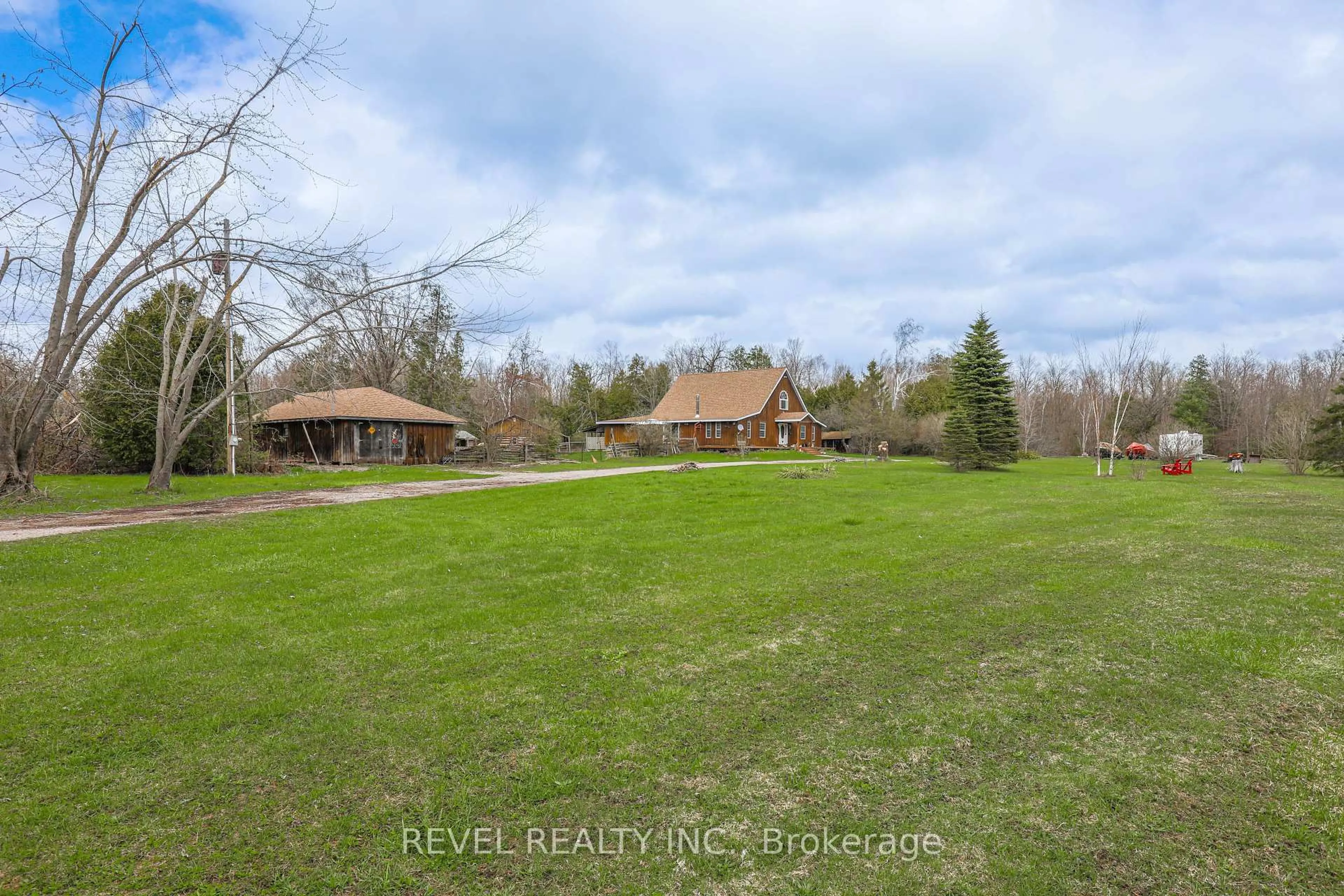 A pic from outside/outdoor area/front of a property/back of a property/a pic from drone, water/lake/river/ocean view for 152 Pleasant Pt Rd, Kawartha Lakes Ontario K0M 1L0