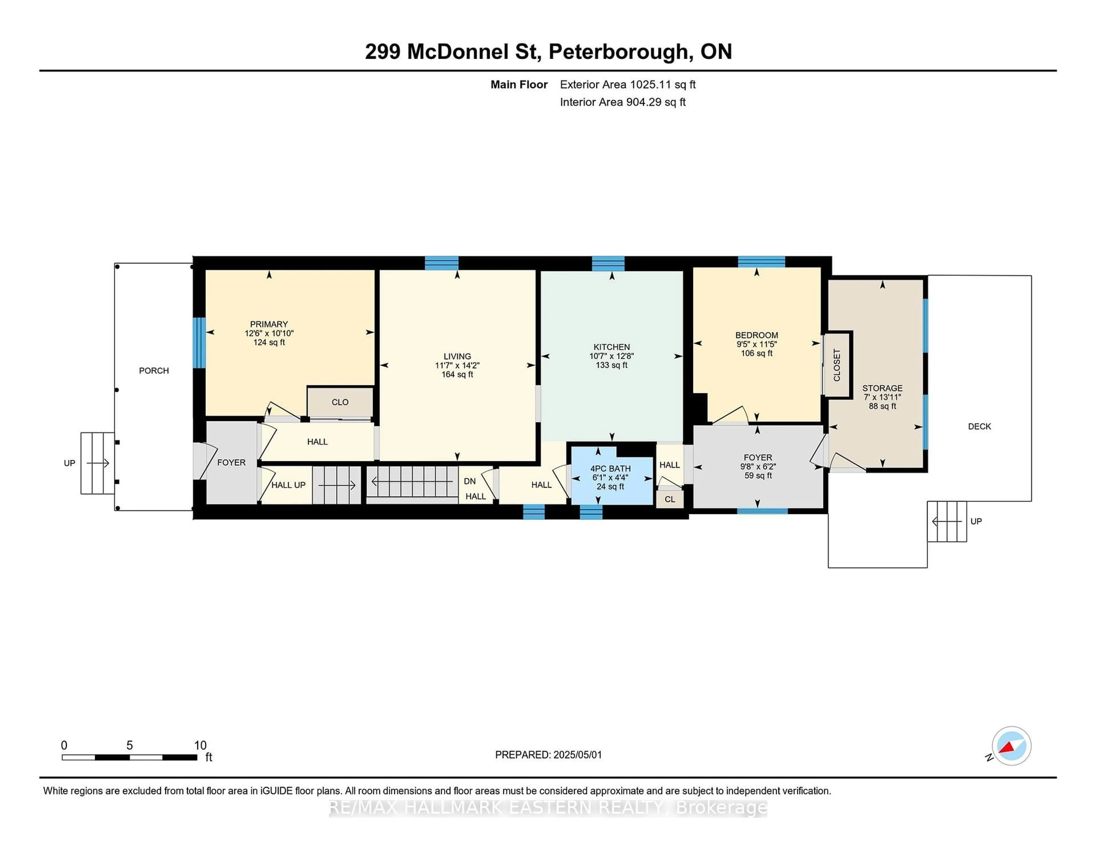 Floor plan for 299 McDonnel St, Peterborough Ontario K9H 2W6