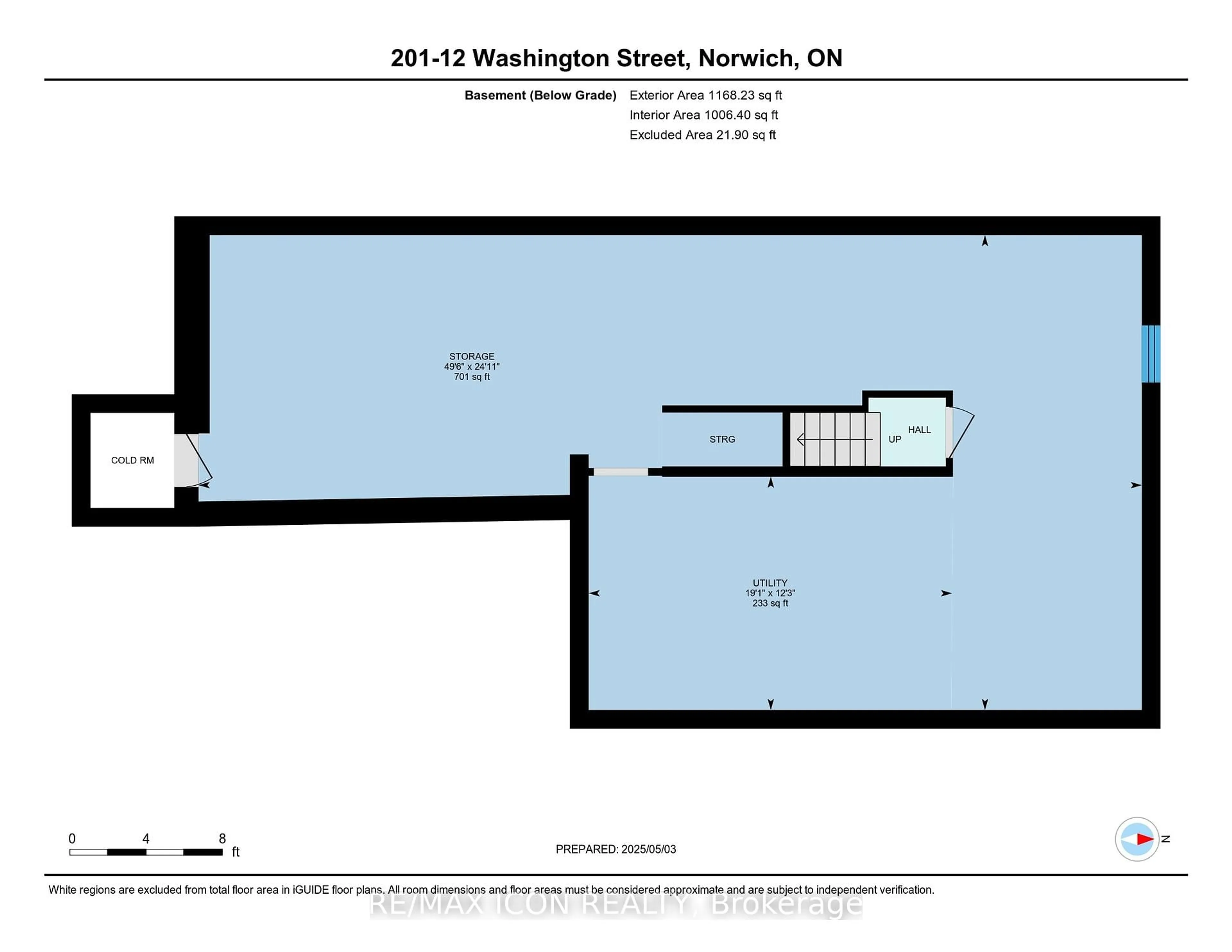 Floor plan for 12 Washington St #201, Norwich Ontario N0J 1P0
