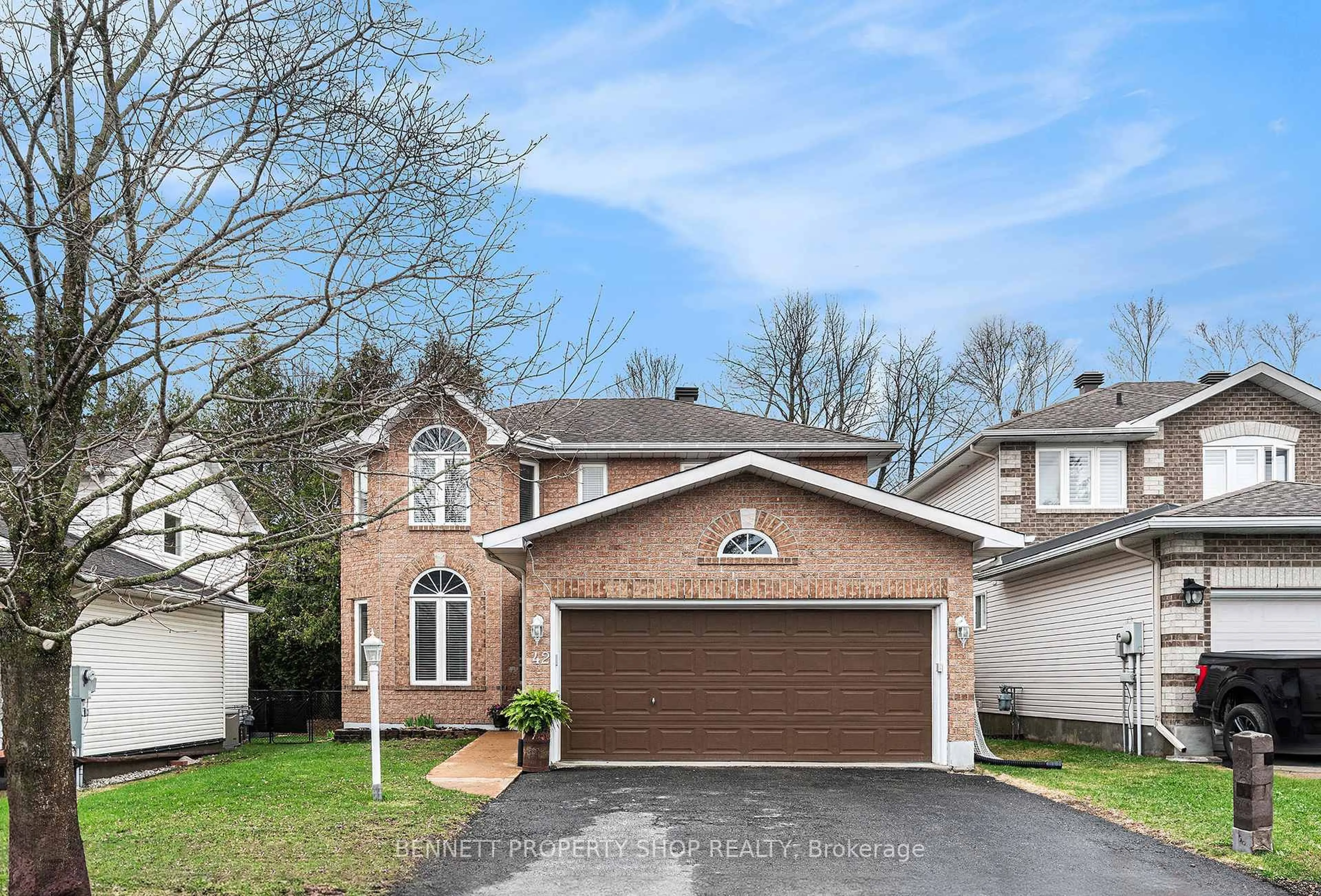 Home with brick exterior material, street for 42 Steggall Cres, Stittsville Ontario K2S 1S4