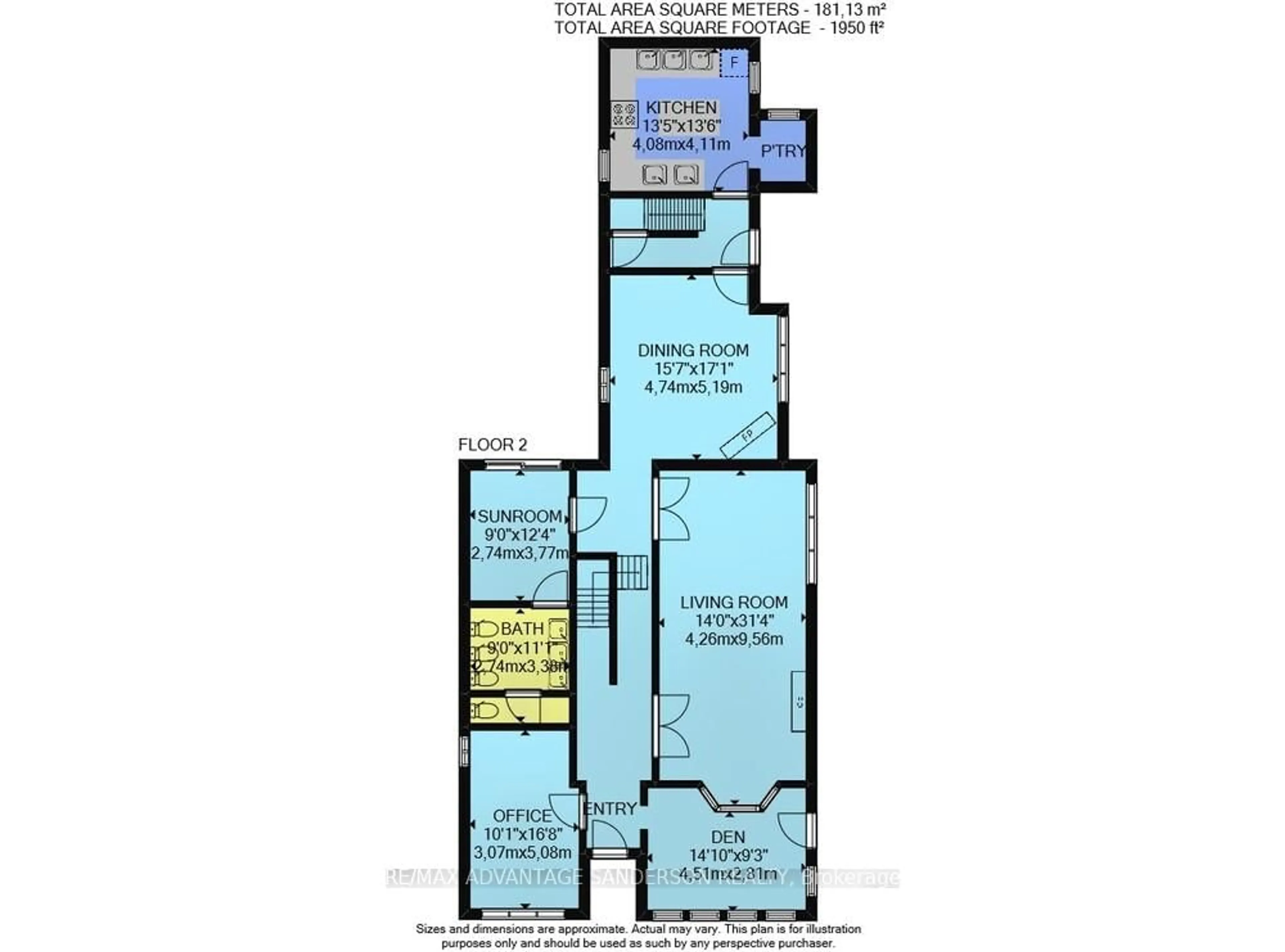 Floor plan for 282 Piccadilly St, London East Ontario N6A 1S6
