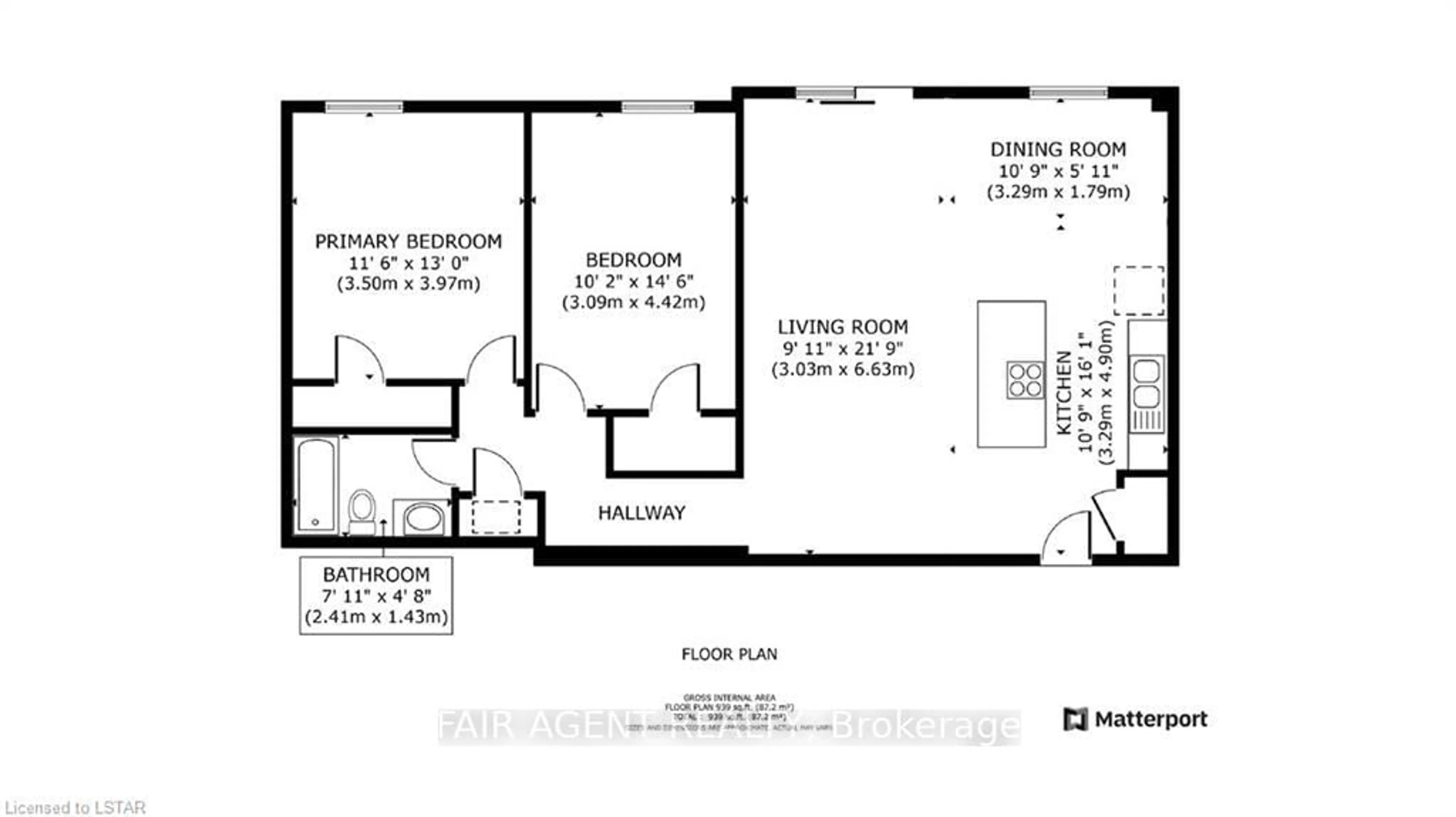Floor plan for 931 WONDERLAND Rd #410, London South Ontario N6K 2X6