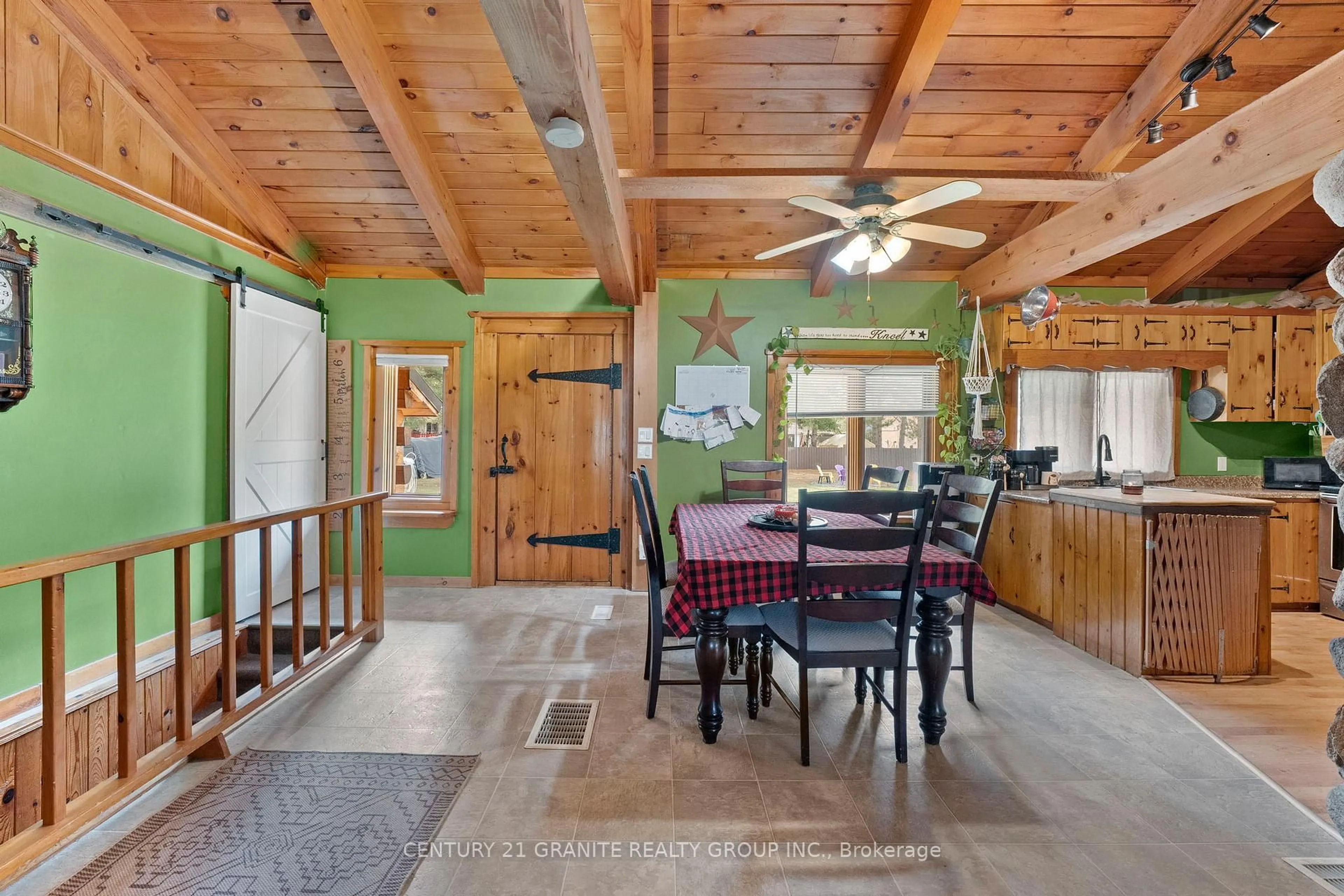Open concept kitchen, ceramic/tile floor for 147 South Baptiste Lake Rd, Bancroft Ontario K0L 1C0