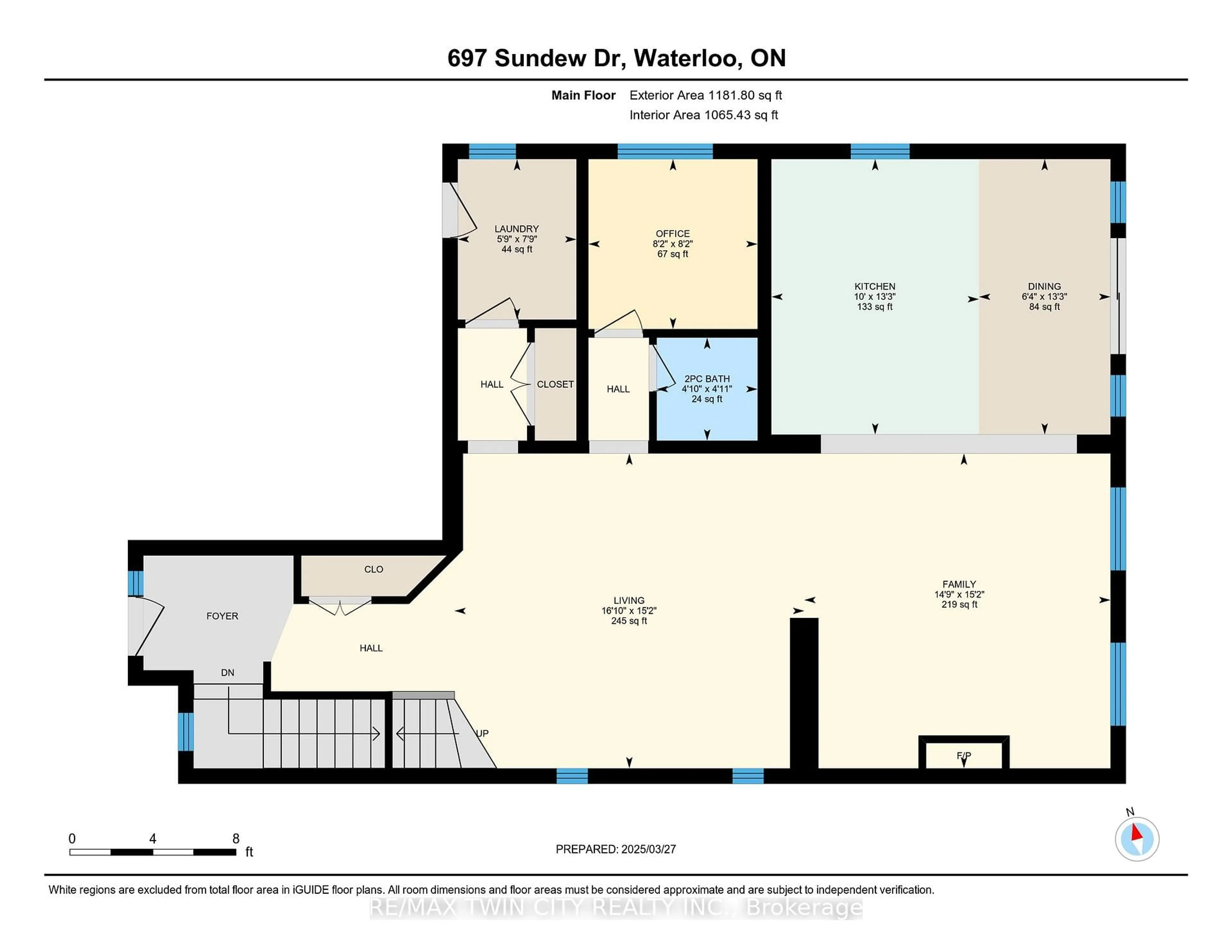 Floor plan for 697 Sundew Dr, Waterloo Ontario N2V 0E4