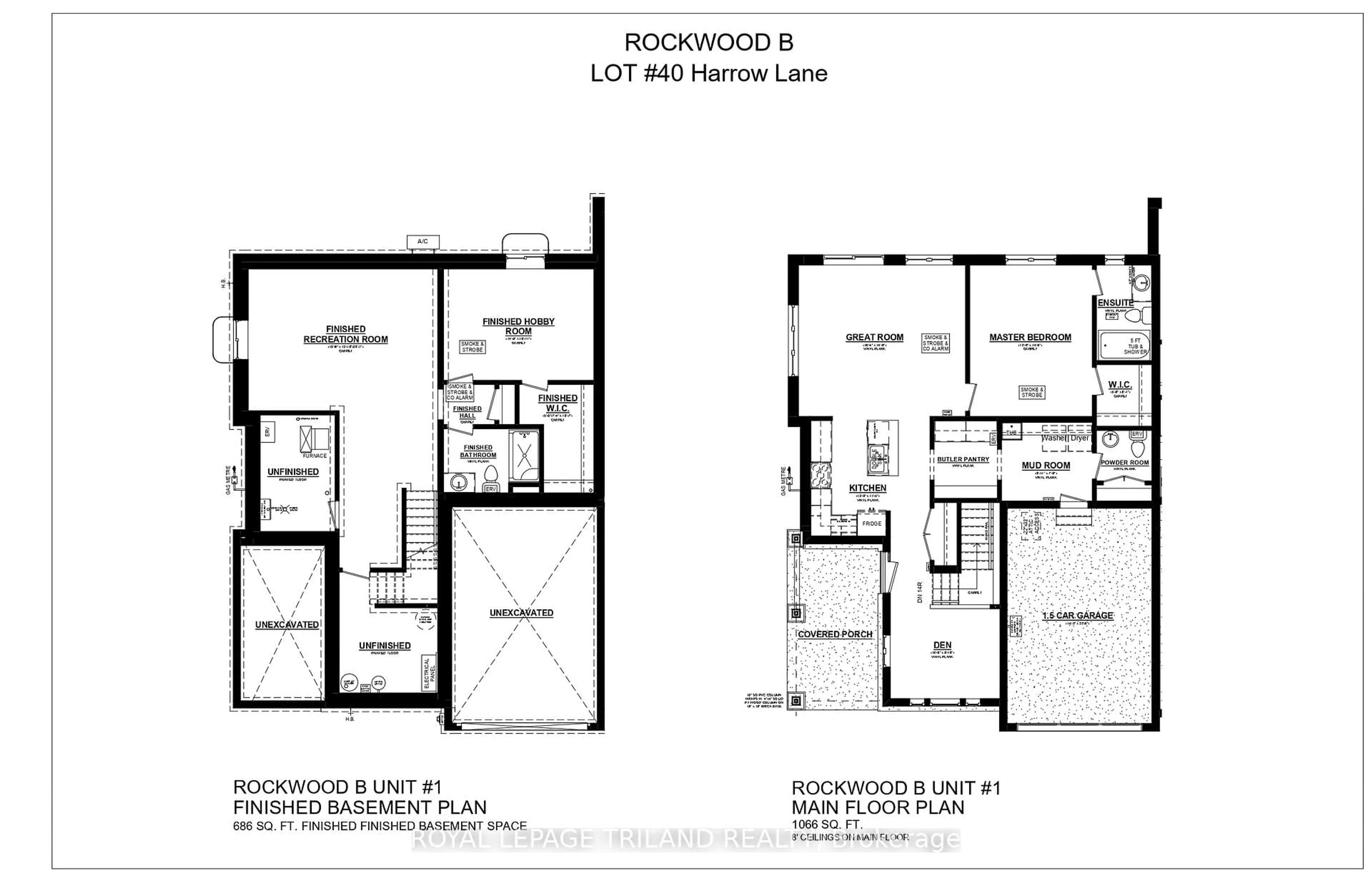 Floor plan for 1 Harrow Lane, St. Thomas Ontario N5R 0P3