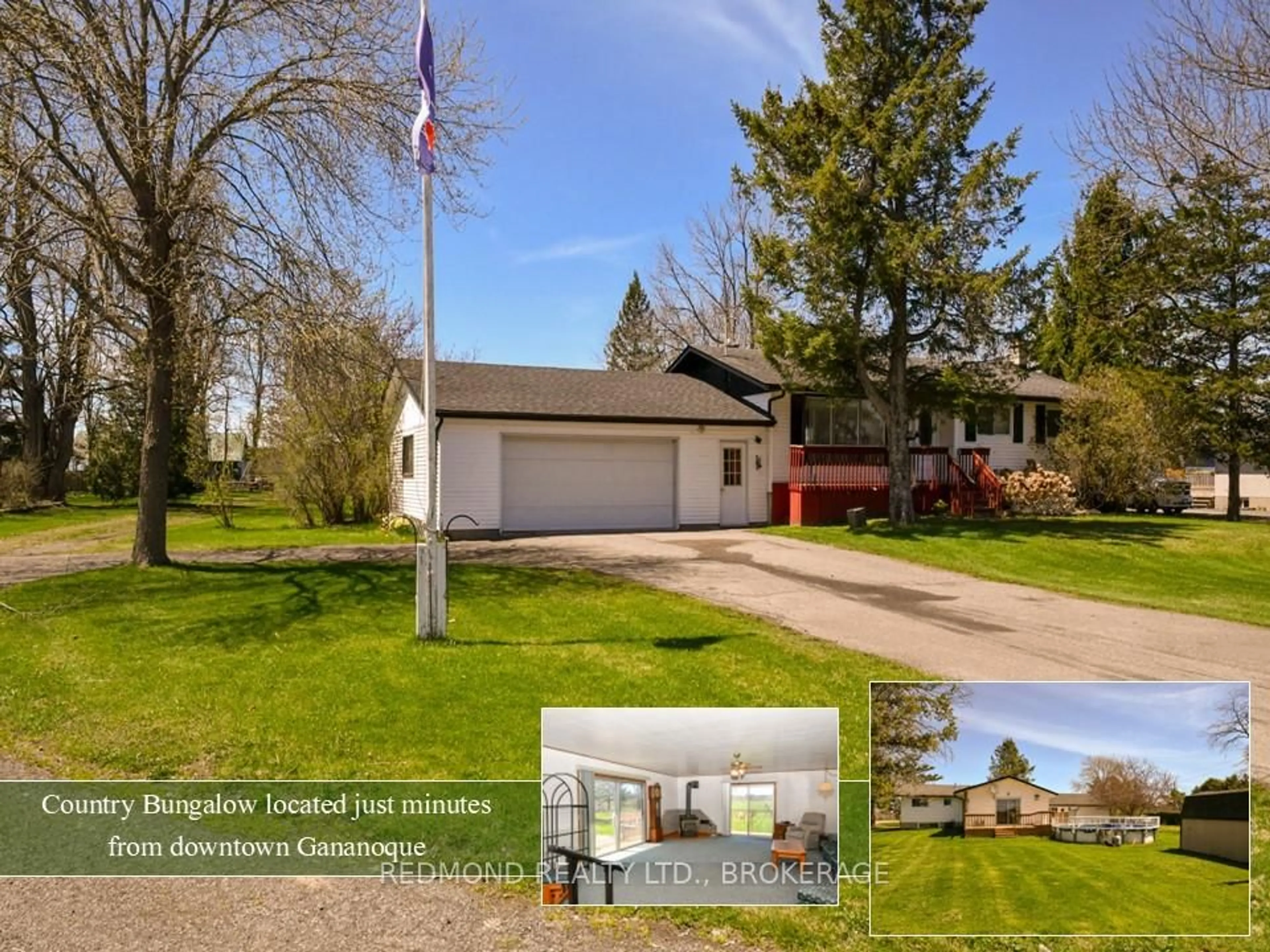 A pic from outside/outdoor area/front of a property/back of a property/a pic from drone, street for 2549 Hiscocks Rd, Front of Leeds & Seeleys Bay Ontario K7G 2V4