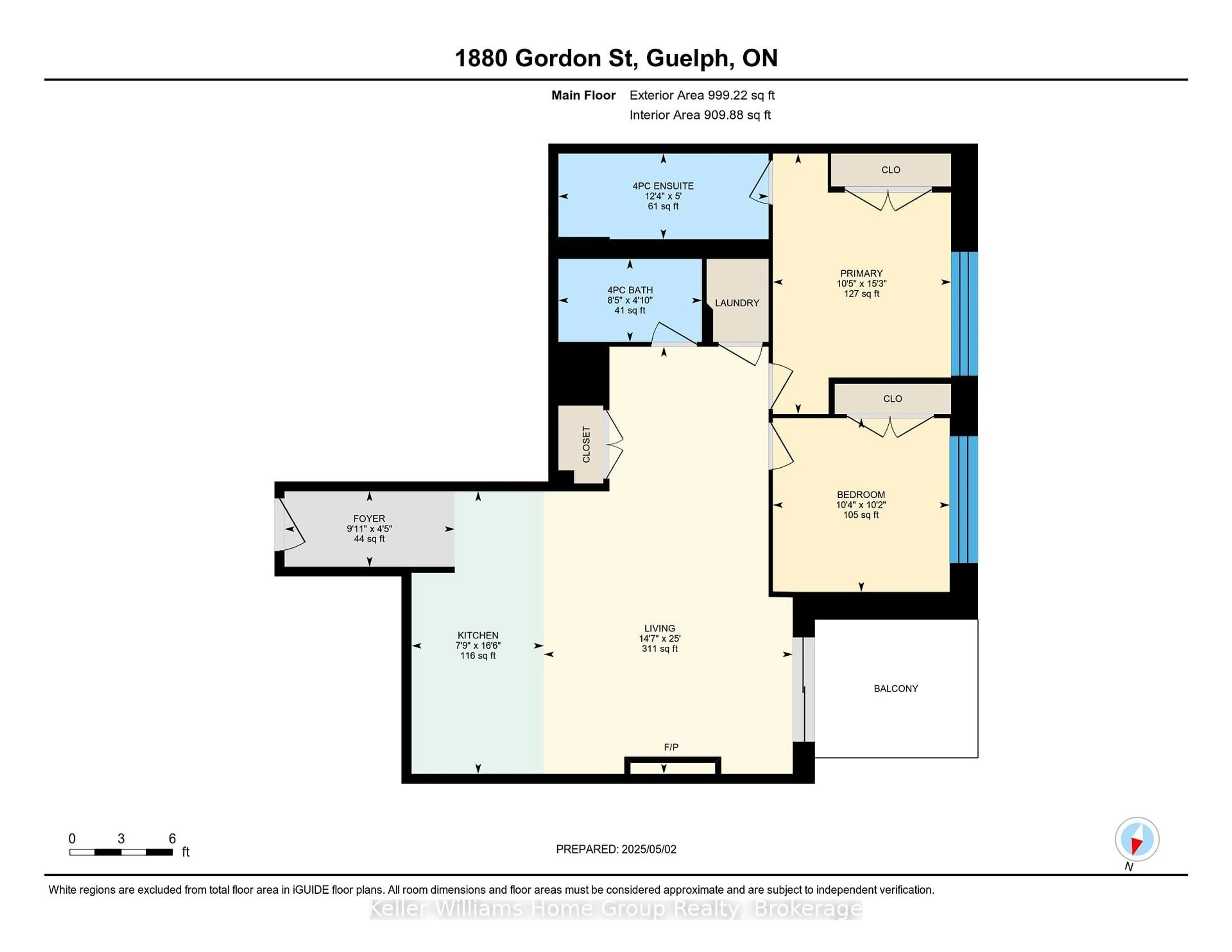 Floor plan for 1880 Gordon St #111, Guelph Ontario N1L 1G7