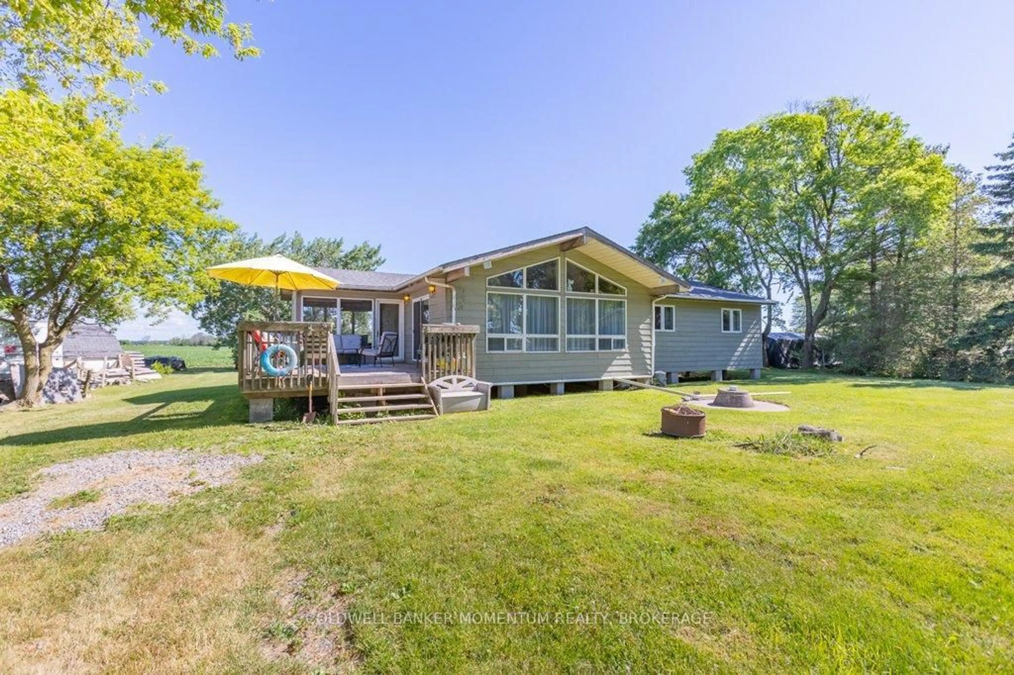 A pic from outside/outdoor area/front of a property/back of a property/a pic from drone, water/lake/river/ocean view for 38 DERNER Line, Haldimand Ontario N0A 1K0