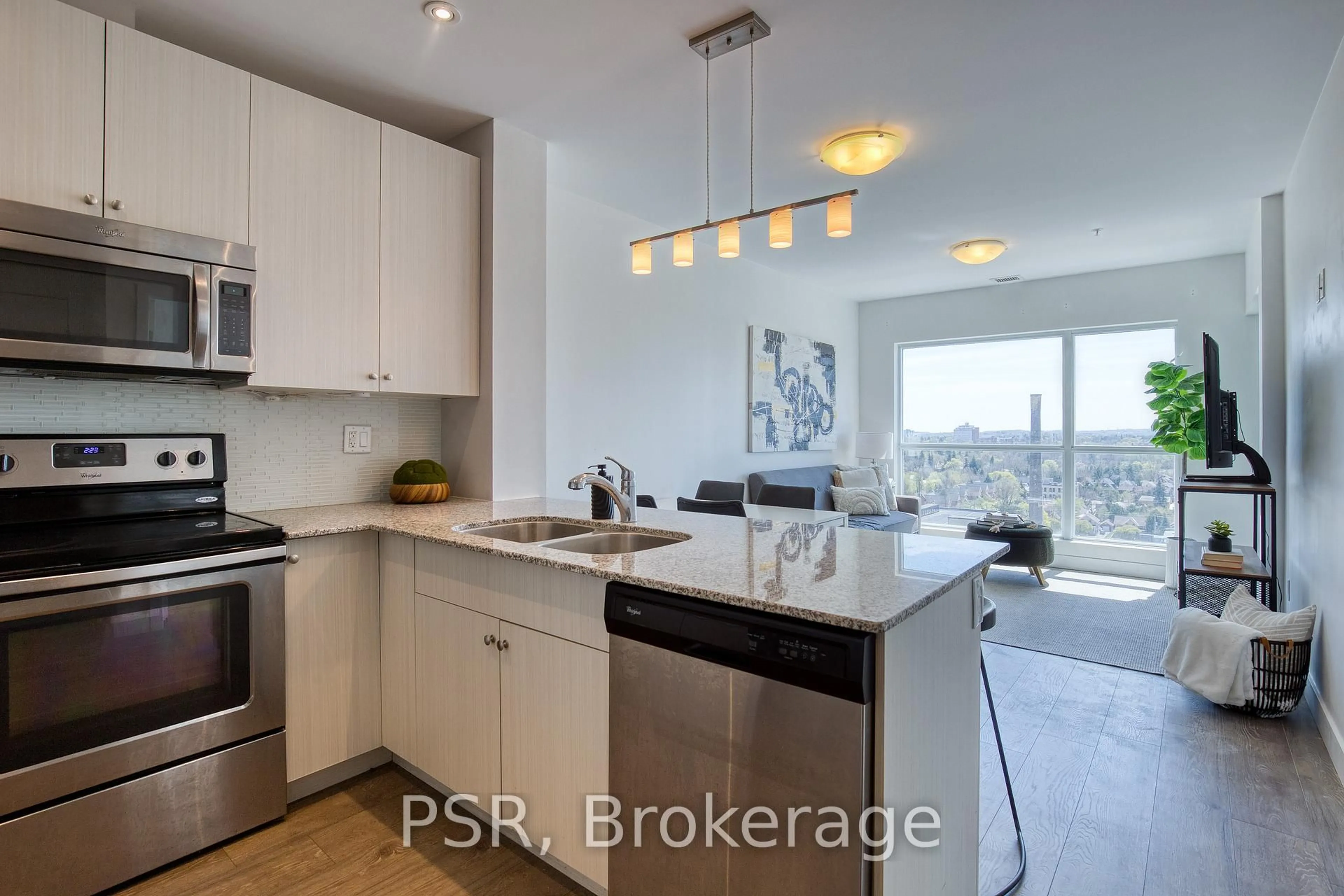 Open concept kitchen, unknown for 1 Victoria St #1205, Kitchener Ontario N2G 0B5