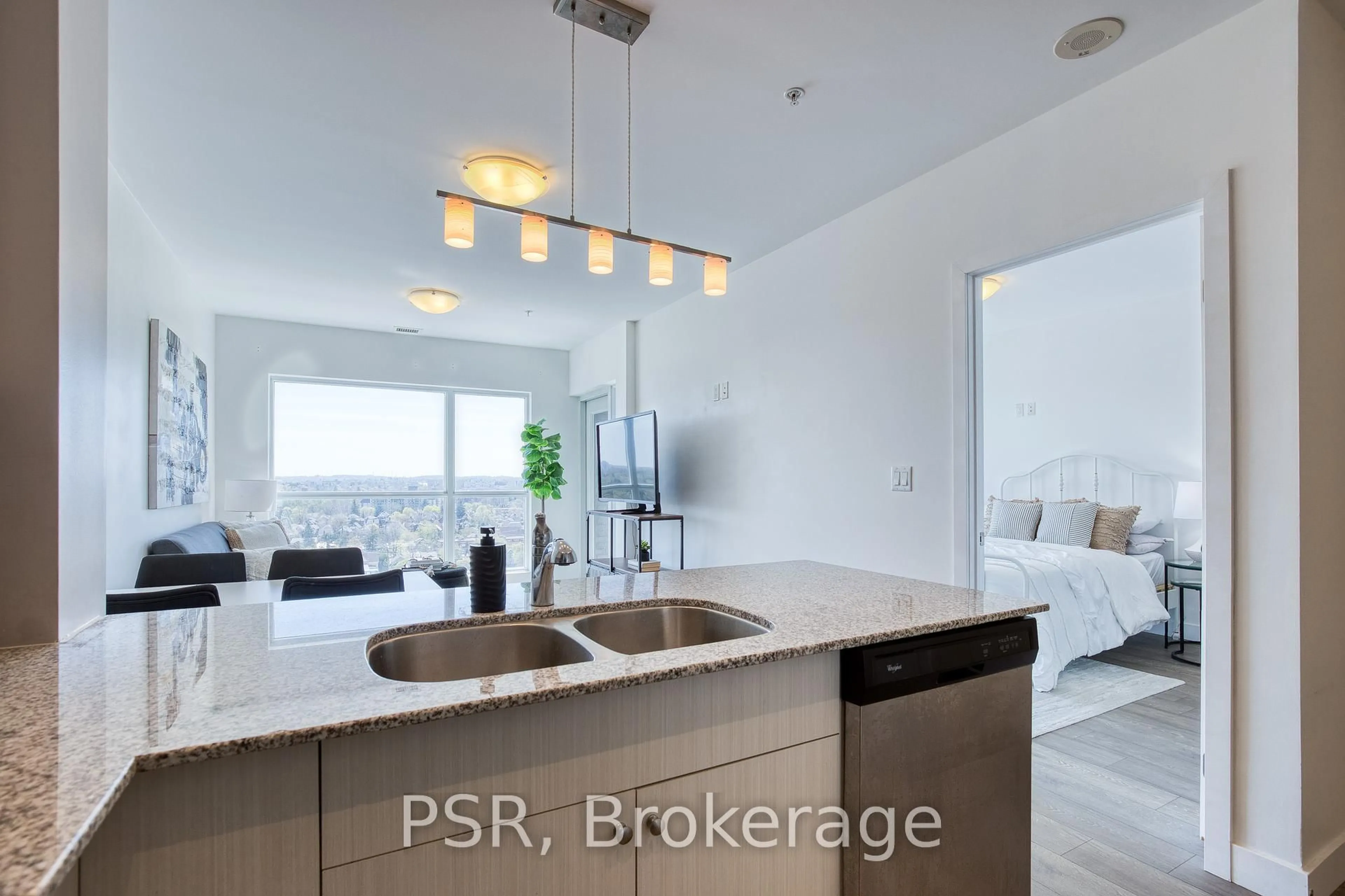 Open concept kitchen, unknown for 1 Victoria St #1205, Kitchener Ontario N2G 0B5