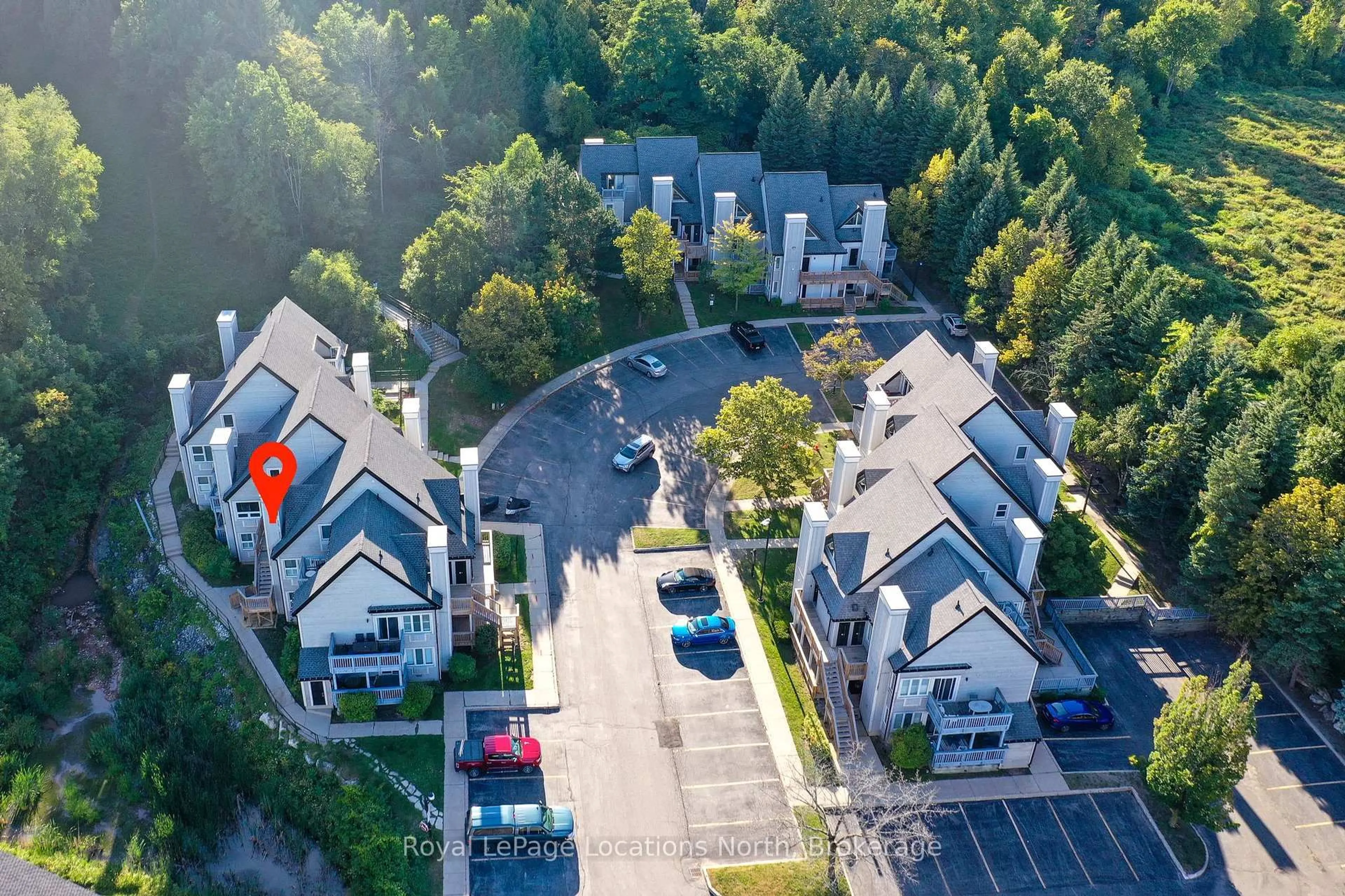 A pic from outside/outdoor area/front of a property/back of a property/a pic from drone, unknown for 796468 Grey 19 Rd #816, Blue Mountains Ontario L9Y 0N6