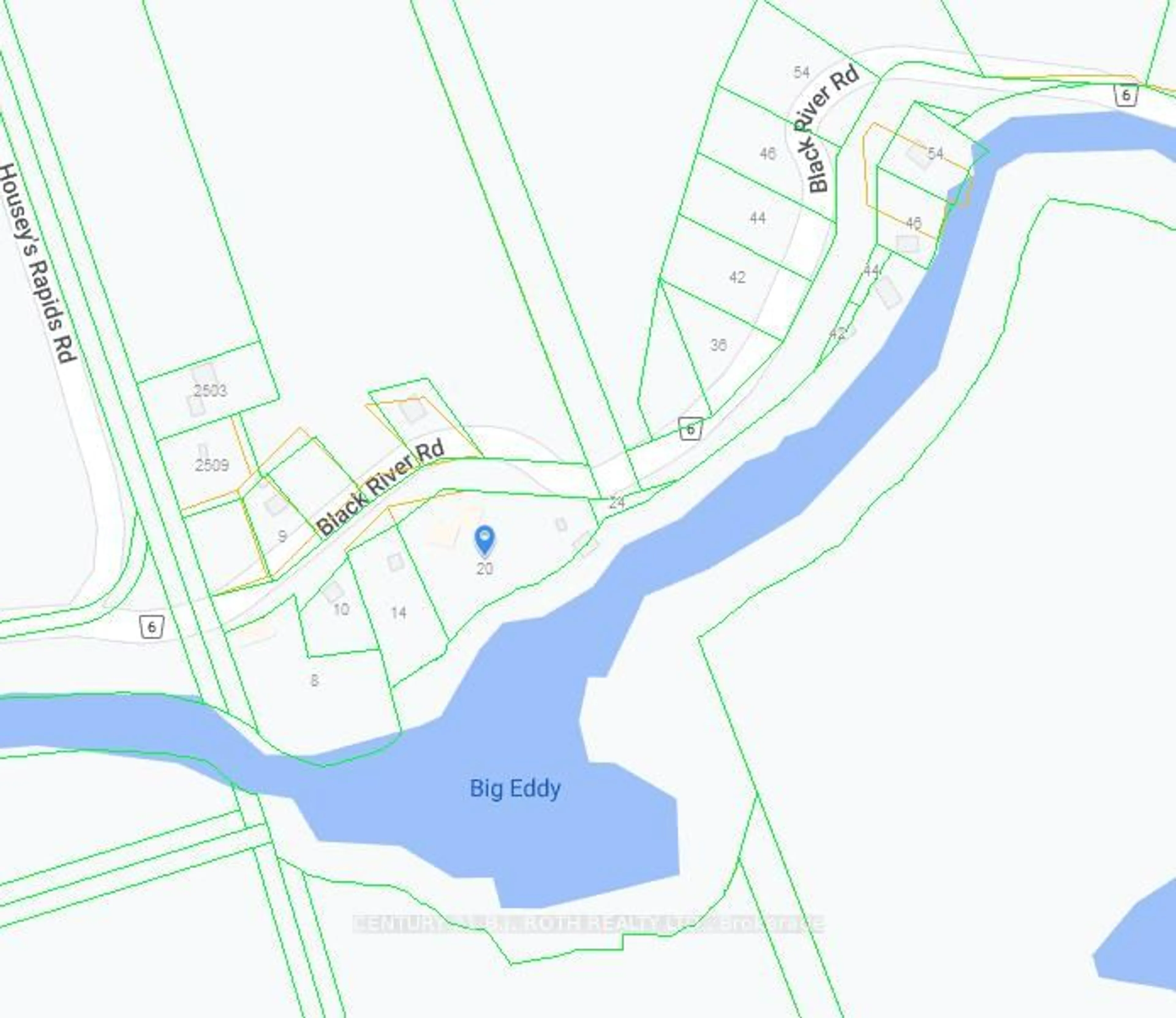 Picture of a map for 20 Black River Rd, Kawartha Lakes Ontario L0K 2B0