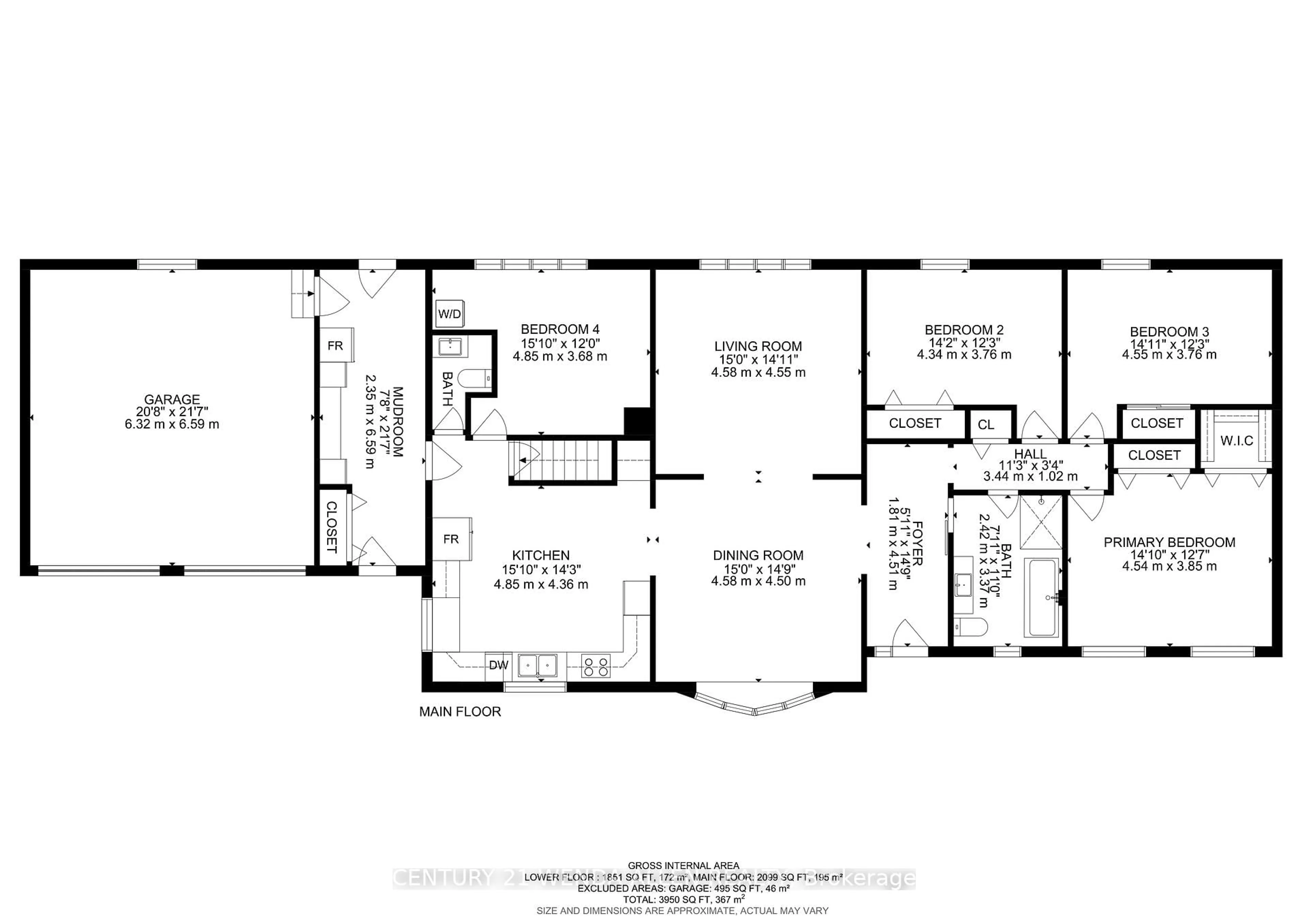 Floor plan for 54 Second Line, Otonabee-South Monaghan Ontario K0L 1B0