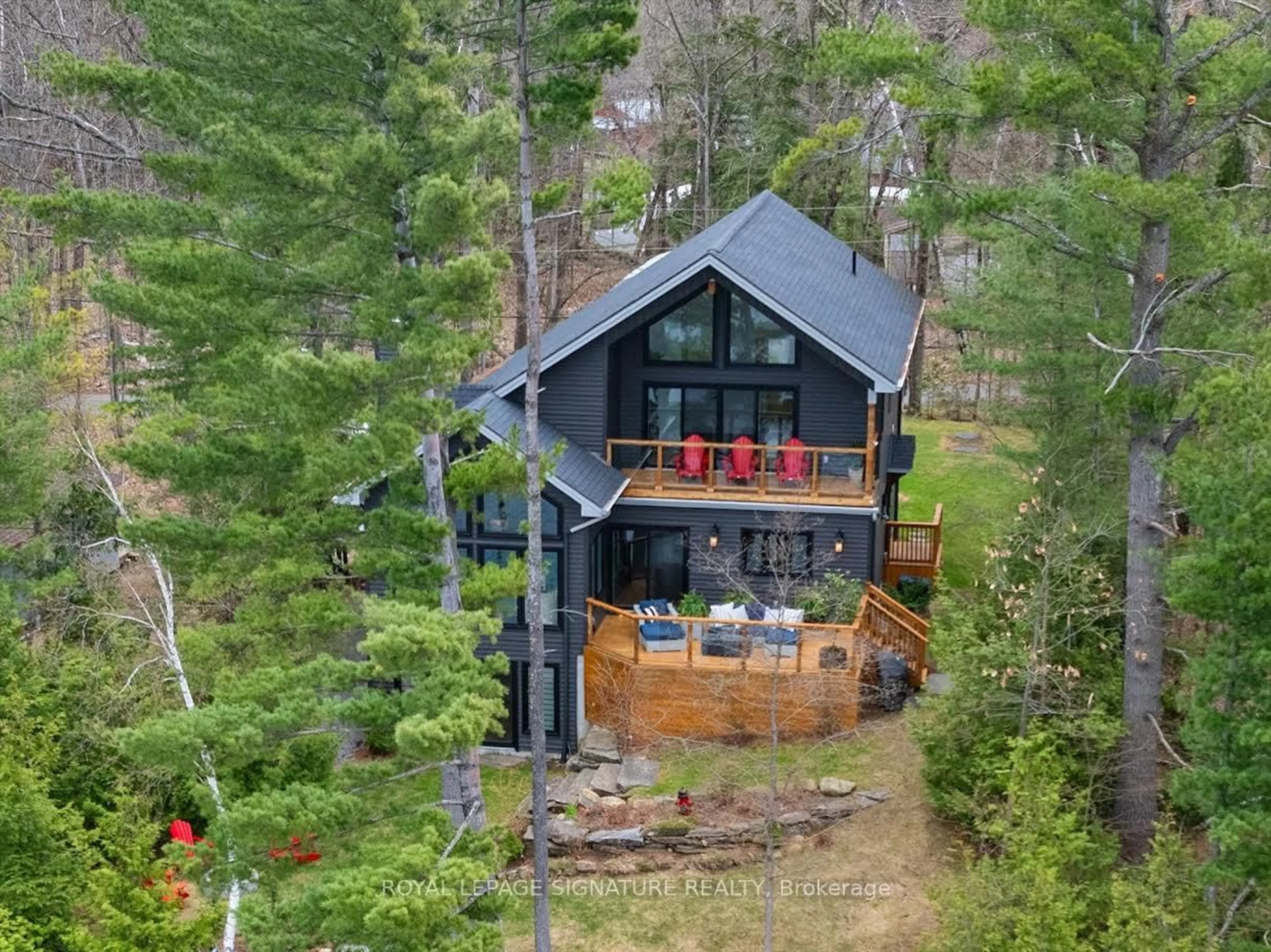 A pic from outside/outdoor area/front of a property/back of a property/a pic from drone, forest/trees view for 198 Fire Rte #57, Havelock-Belmont-Methuen Ontario K0L 1Z0