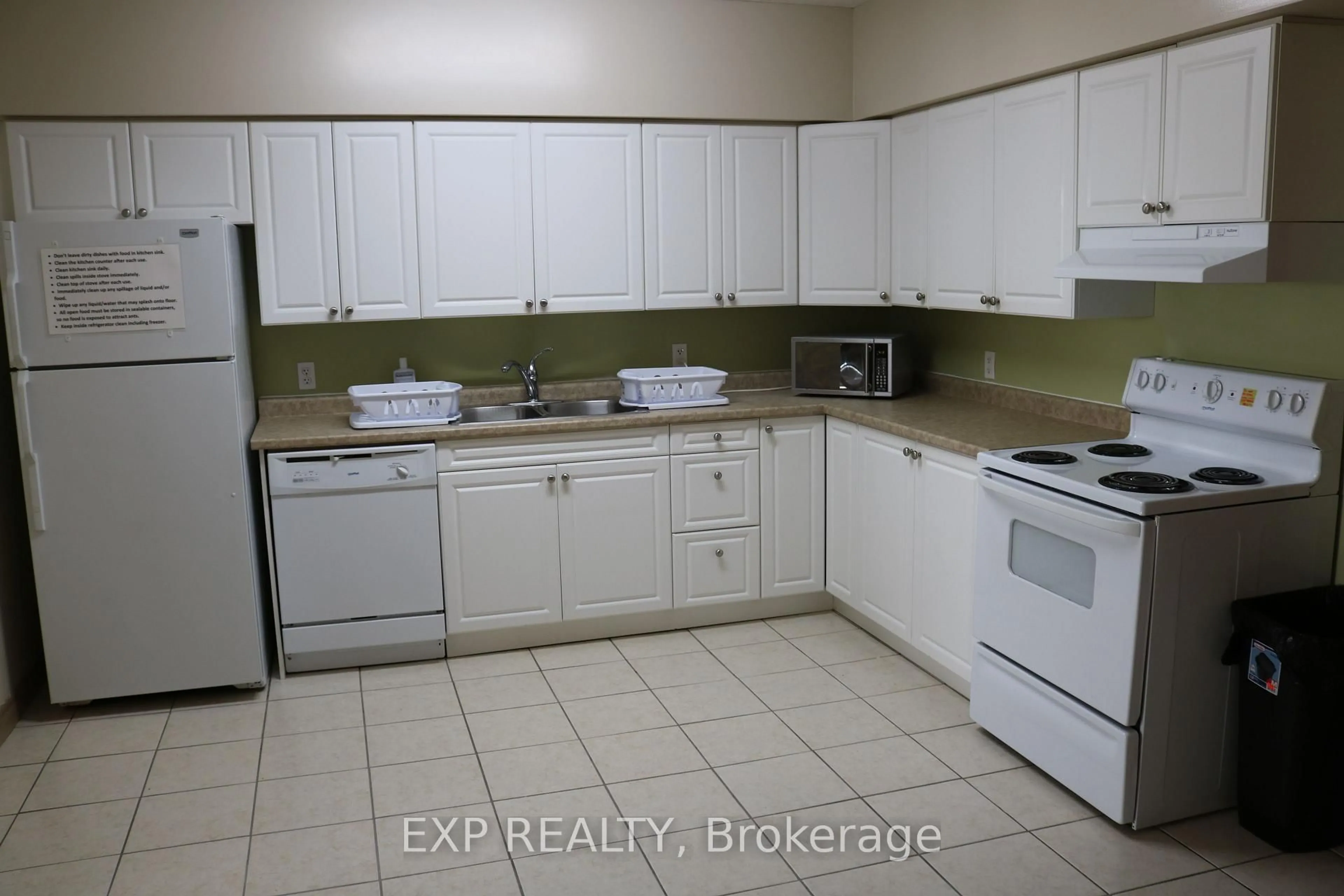 Standard kitchen, ceramic/tile floor for 271 Lester St #203, Waterloo Ontario N2L 3W6