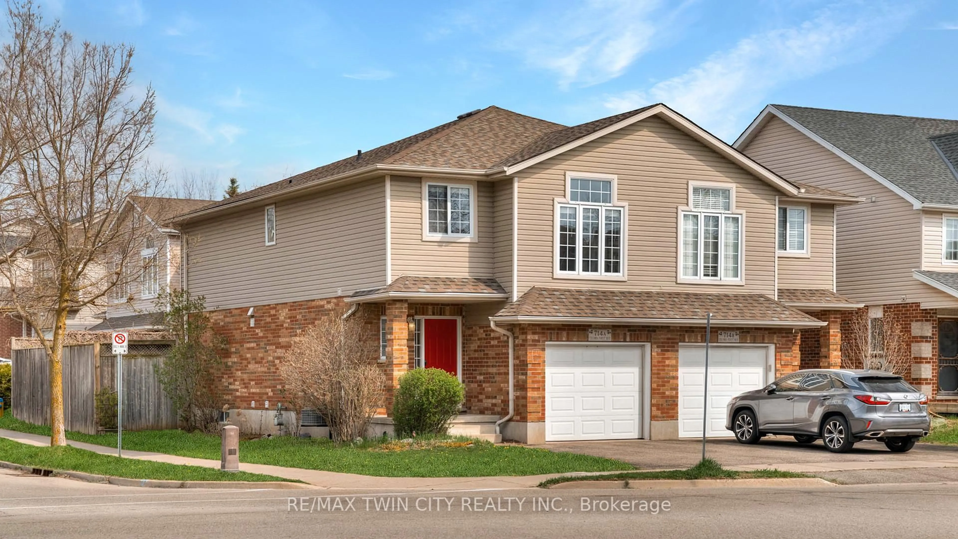 Home with brick exterior material, street for 714A Columbia Forest Blvd, Waterloo Ontario N2V 2M4