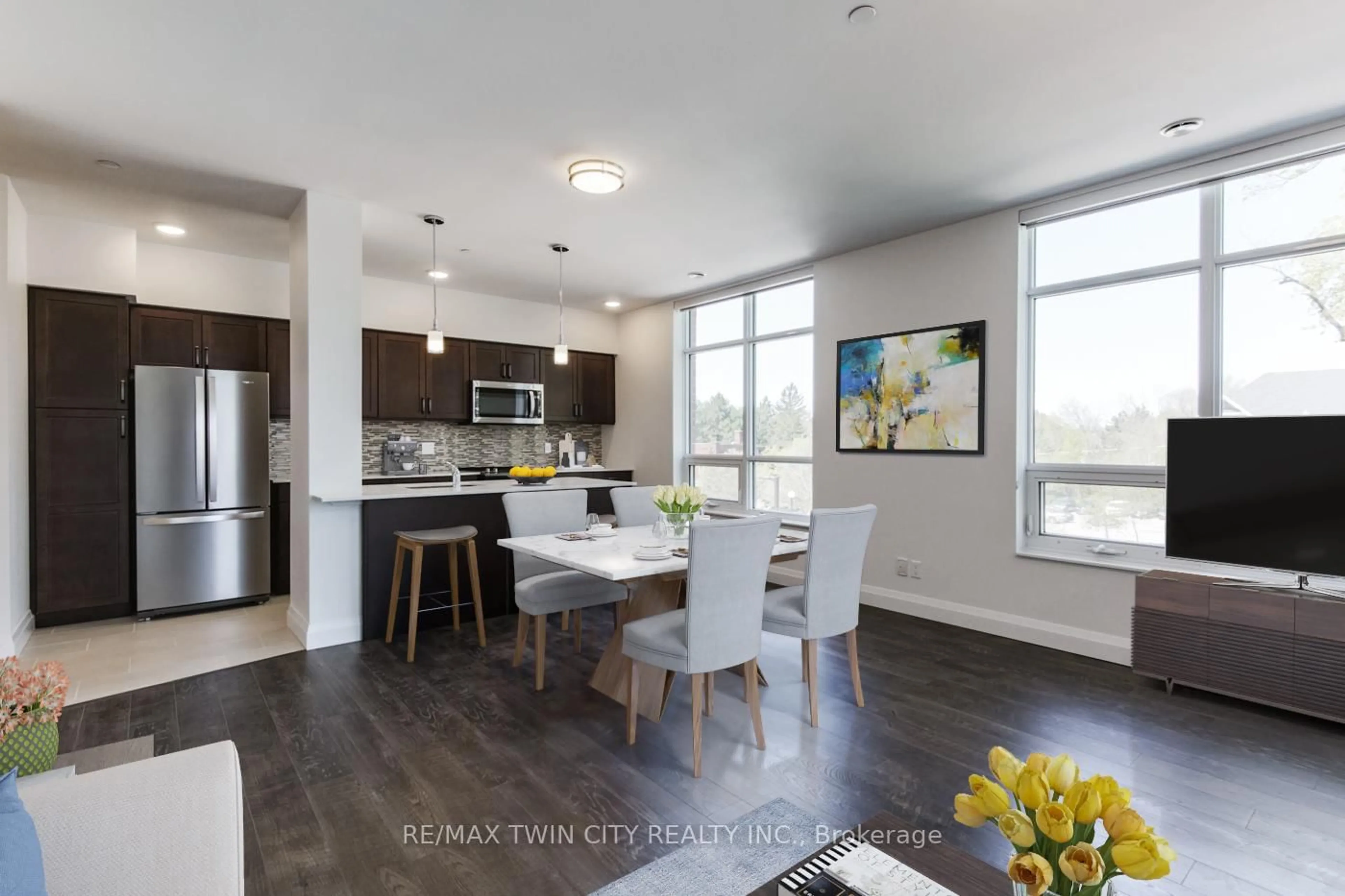 Open concept kitchen, unknown for 399 Queen St #201, Kitchener Ontario N2G 0C4