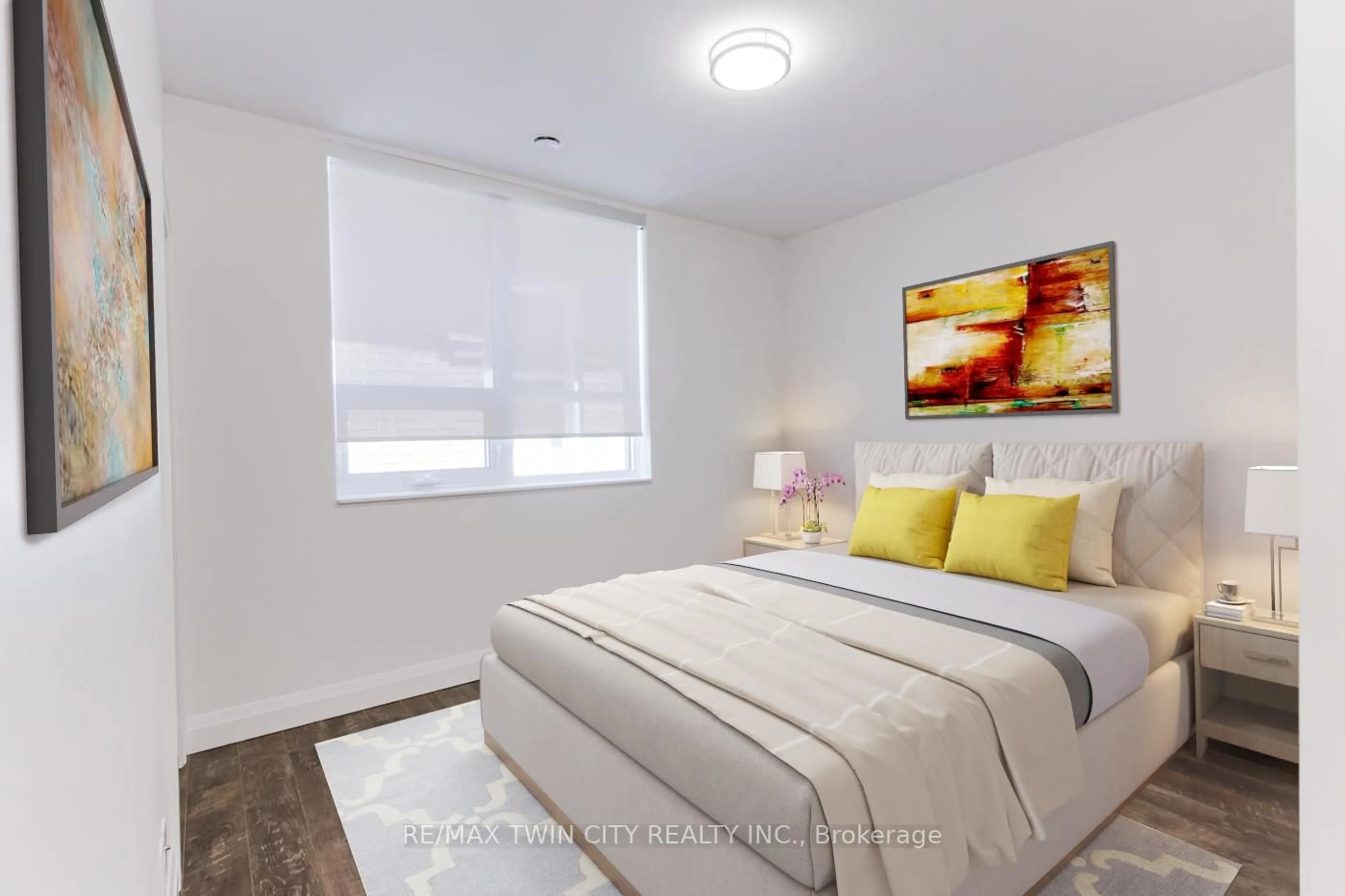 Bedroom with bed, unknown for 399 Queen St #201, Kitchener Ontario N2G 0C4