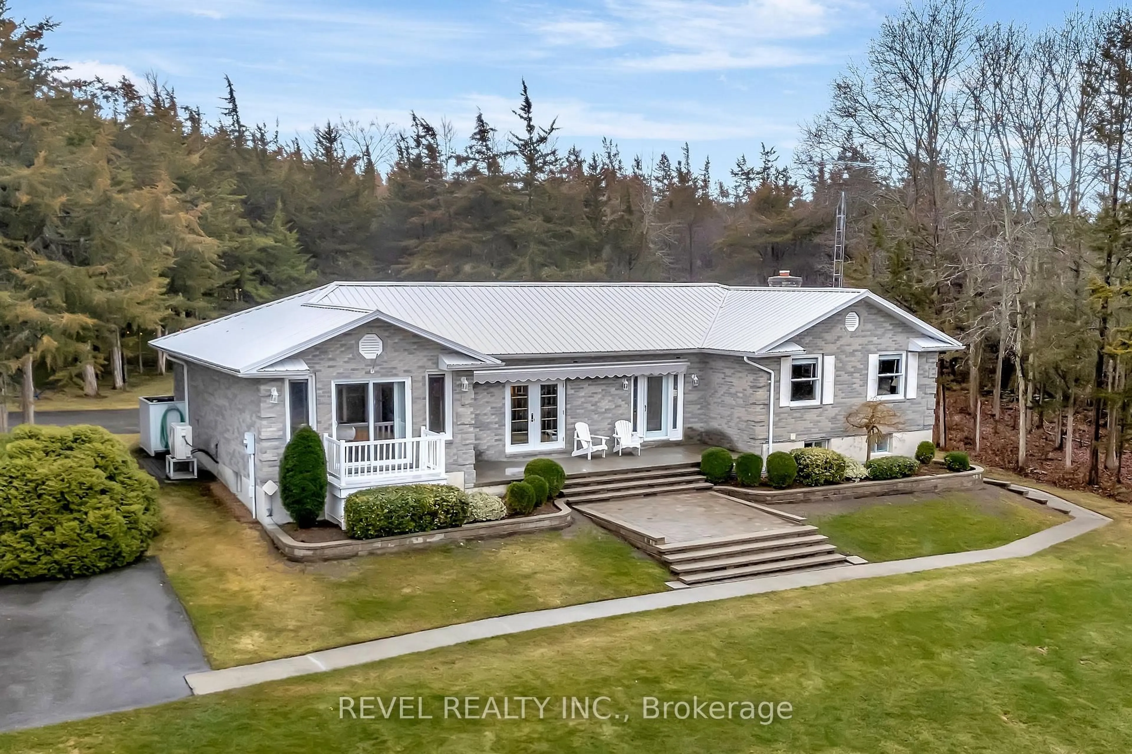 A pic from outside/outdoor area/front of a property/back of a property/a pic from drone, unknown for 1708 North Big Island Rd, Prince Edward County Ontario K0K 1W0