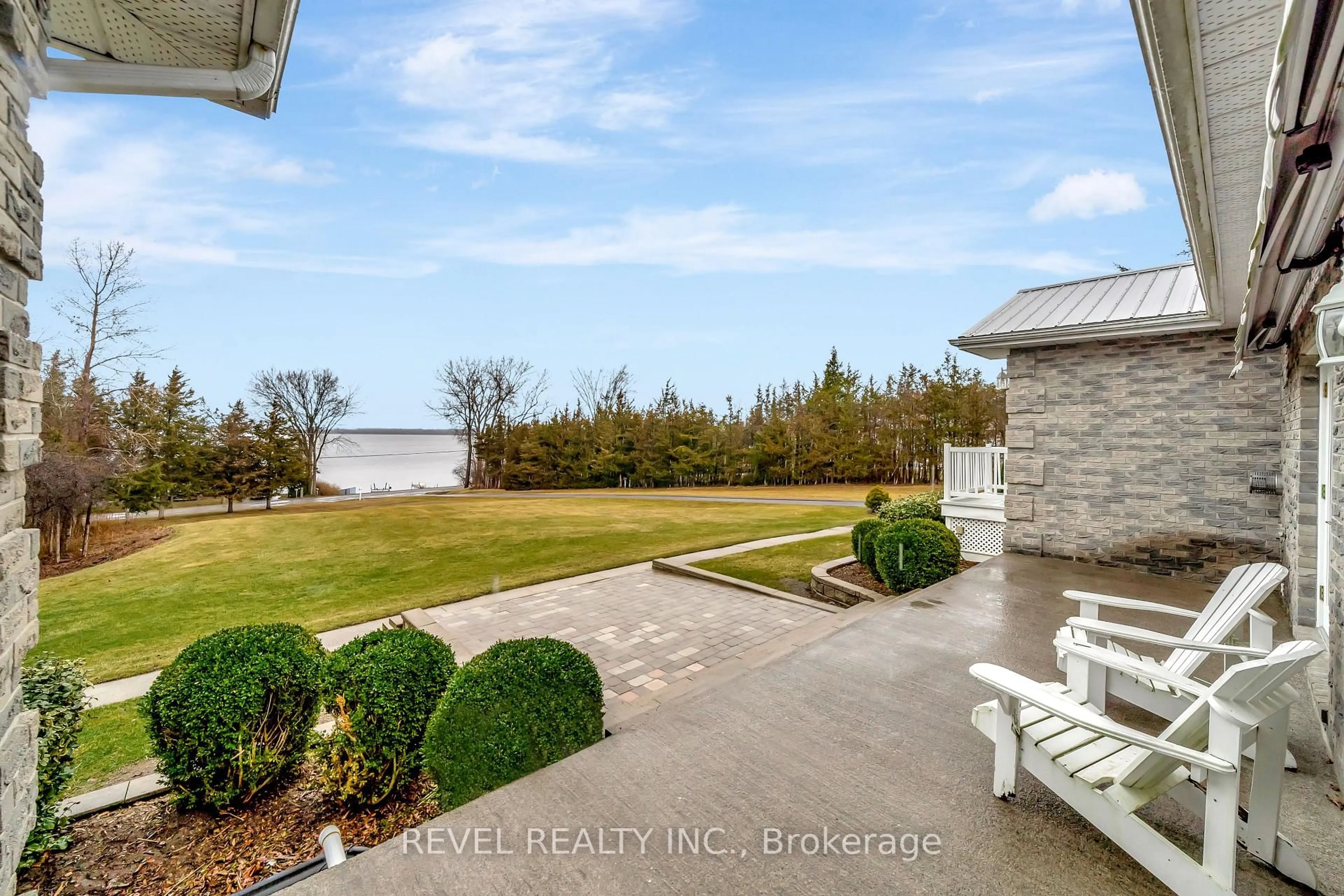 Patio, water/lake/river/ocean view for 1708 North Big Island Rd, Prince Edward County Ontario K0K 1W0