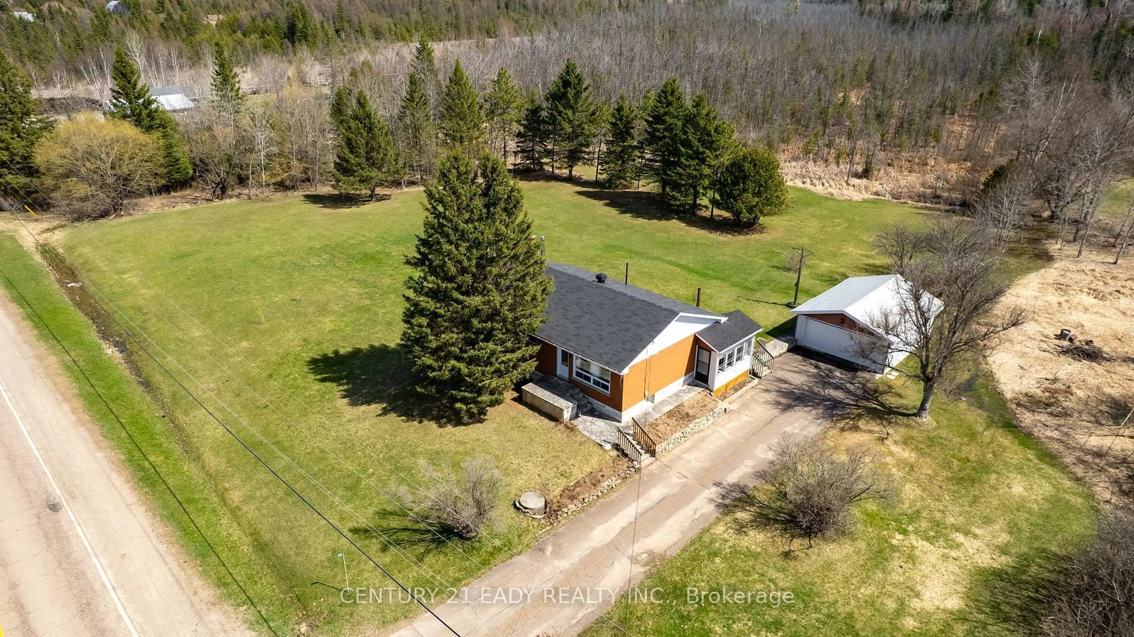 A pic from outside/outdoor area/front of a property/back of a property/a pic from drone, unknown for 285 Foymount Rd, Eganville Ontario K0J 1T0